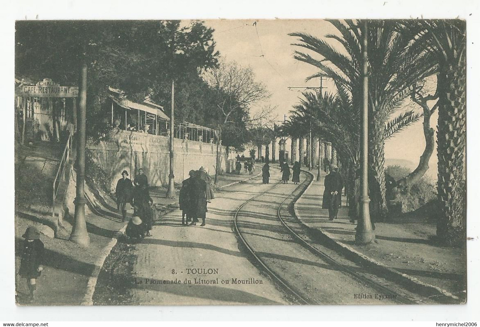 83 Var Toulon Promenade Du Littoral Du Mourillon Ligne Tramway 1924 - Toulon