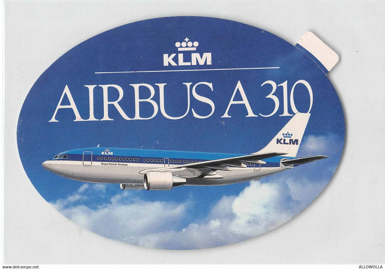 12497 " KLM-AIRBUS A310 " ZELFKLEVEND-AUTOADESIVO - Aufkleber