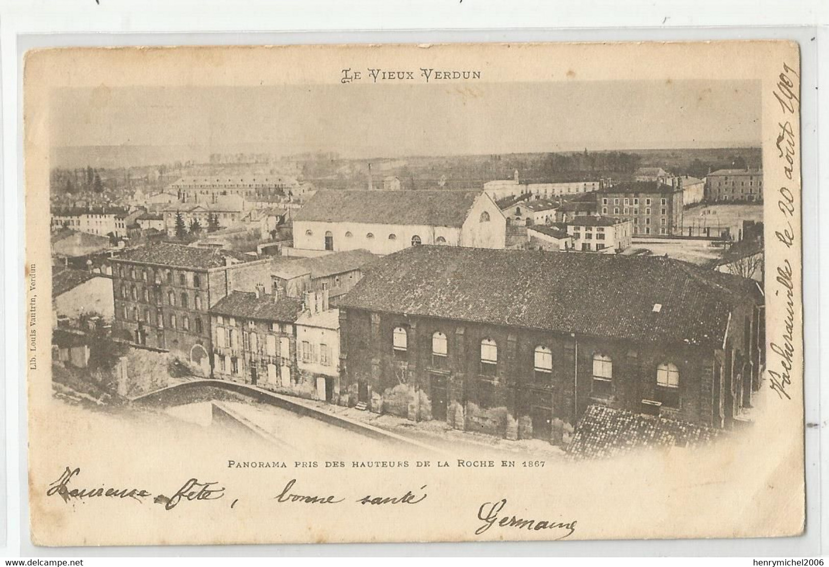 55 Meuse Le Vieux Verdun Panorama Pris Des Hauteurs De La Roche En 1867 - Verdun