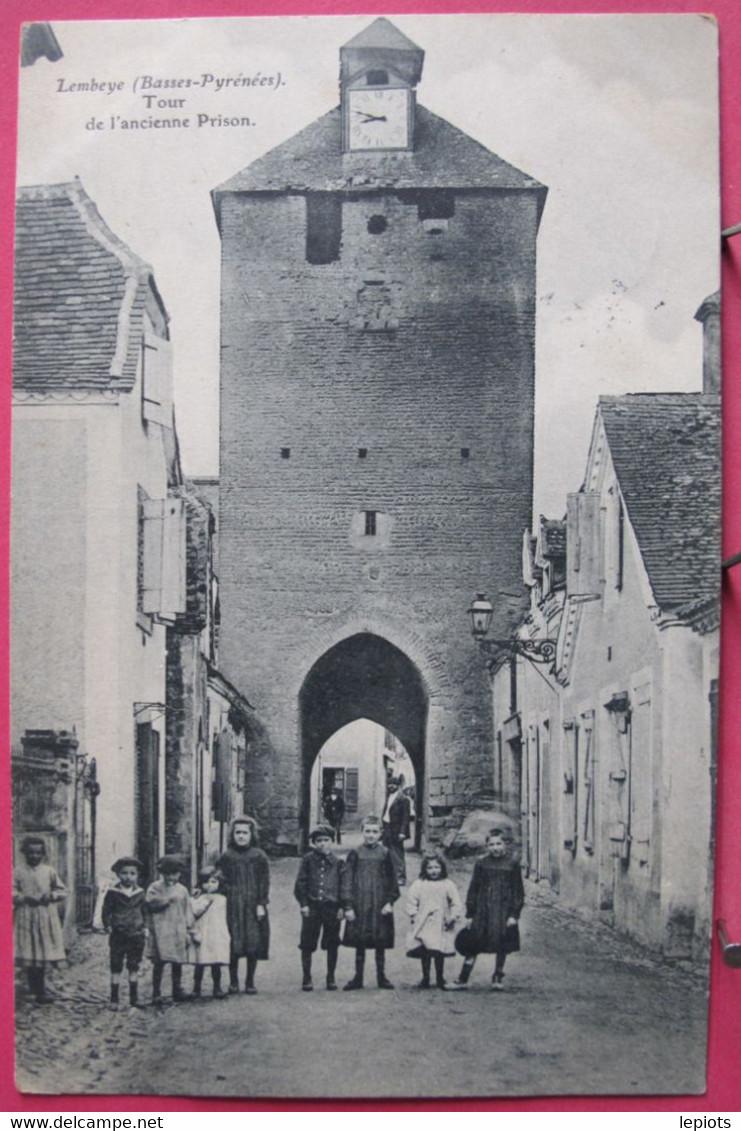 64 - Lembeye - Tour De L'ancienne Prison - Très Bon état - 1908 - R/verso - Lembeye