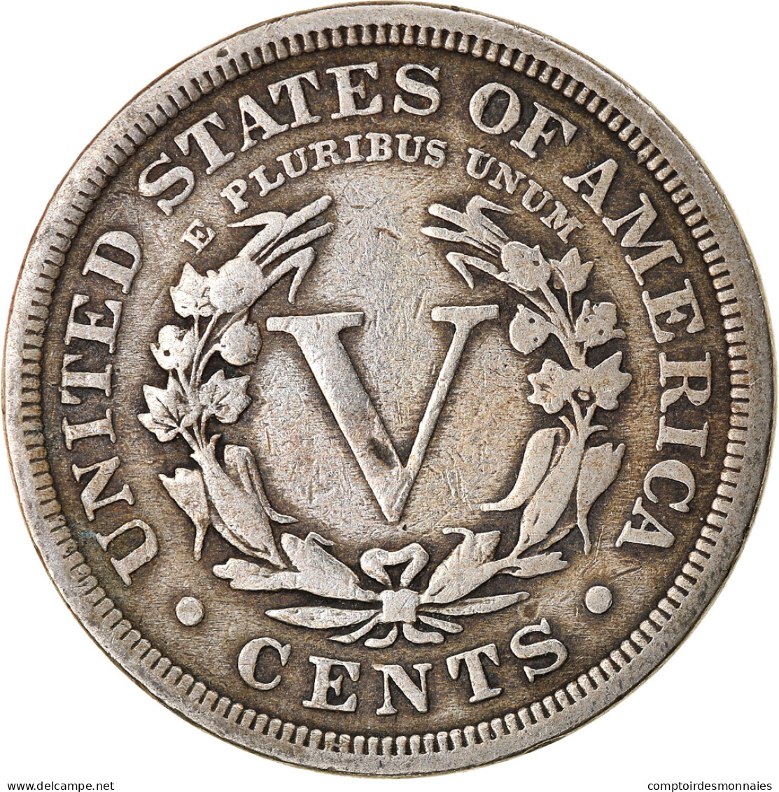 Monnaie, États-Unis, Liberty Nickel, 5 Cents, 1910, U.S. Mint, Philadelphie - 1883-1913: Liberty