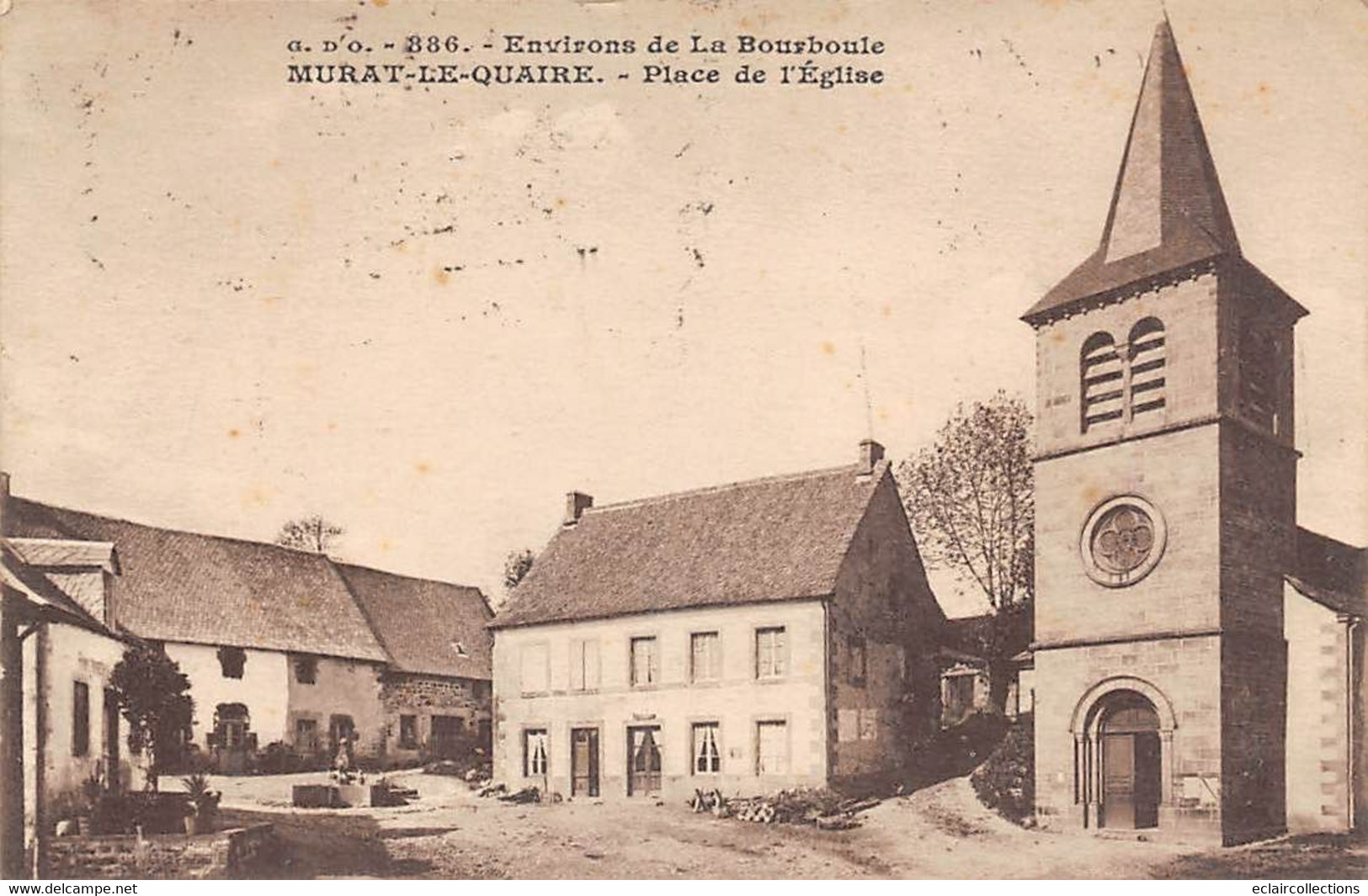 Murat-le-Quaire         63       Place Et église       (voir Scan) - Sonstige & Ohne Zuordnung