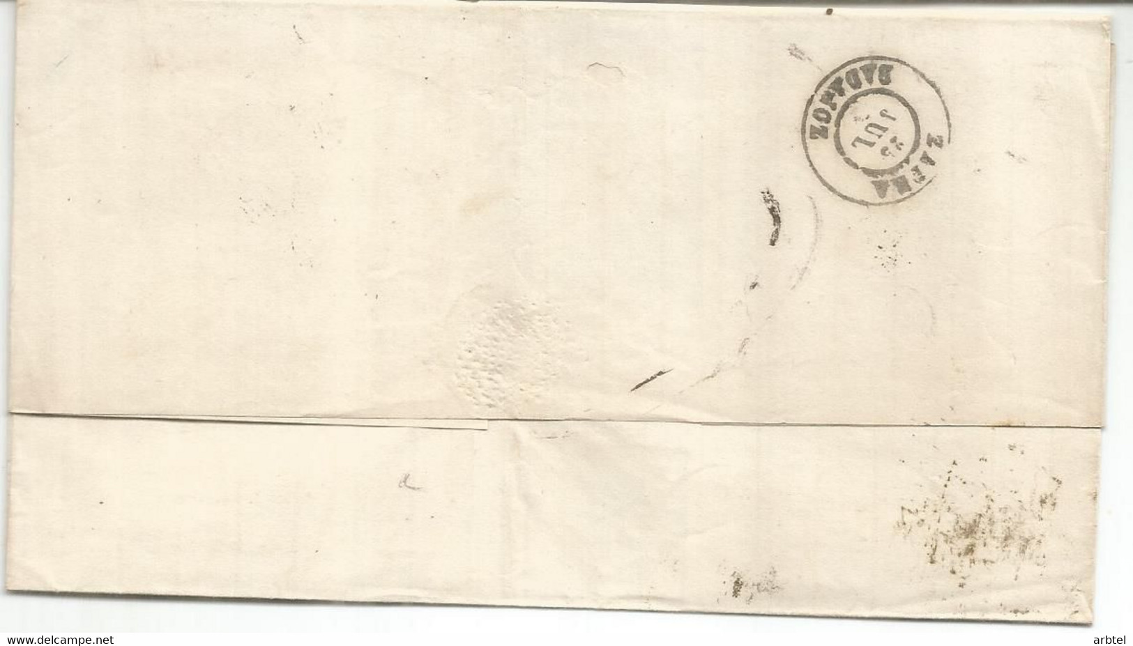 ENVUELTA 1871 SEVILLA A ZAFRA BADAJOZ - Briefe U. Dokumente