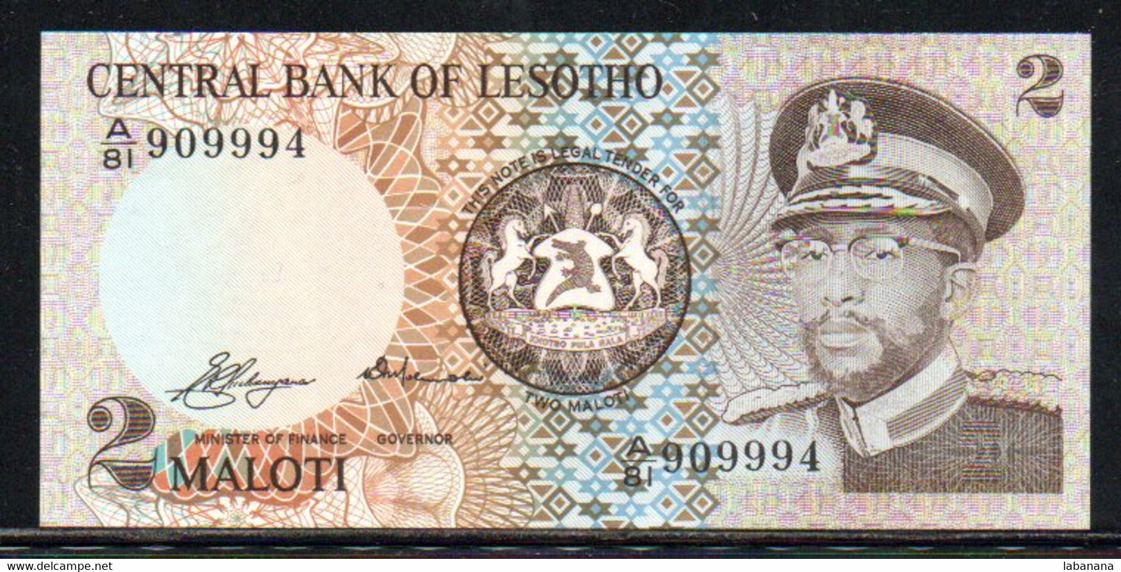 636-Lesotho 2 Malotti 1981 A81 Neuf - Lesotho