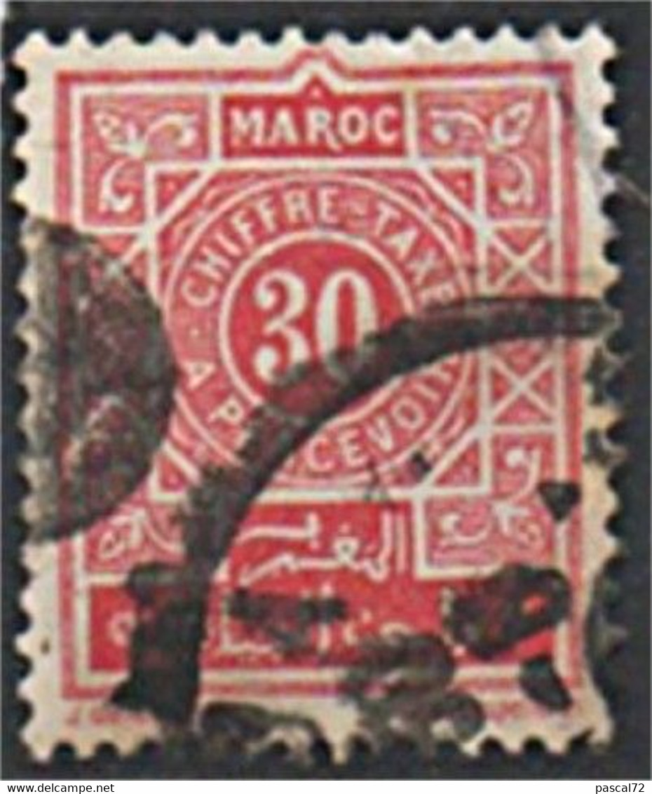 MAROC PROTECTORAT 1917-26 Timbre Taxe Y&T TT N° 31 Oblitéré Used (1) - Timbres-taxe