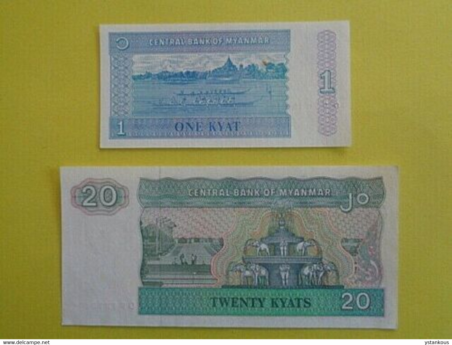 Lot De 2 Billets Neufs Du MYANMAR. - Myanmar