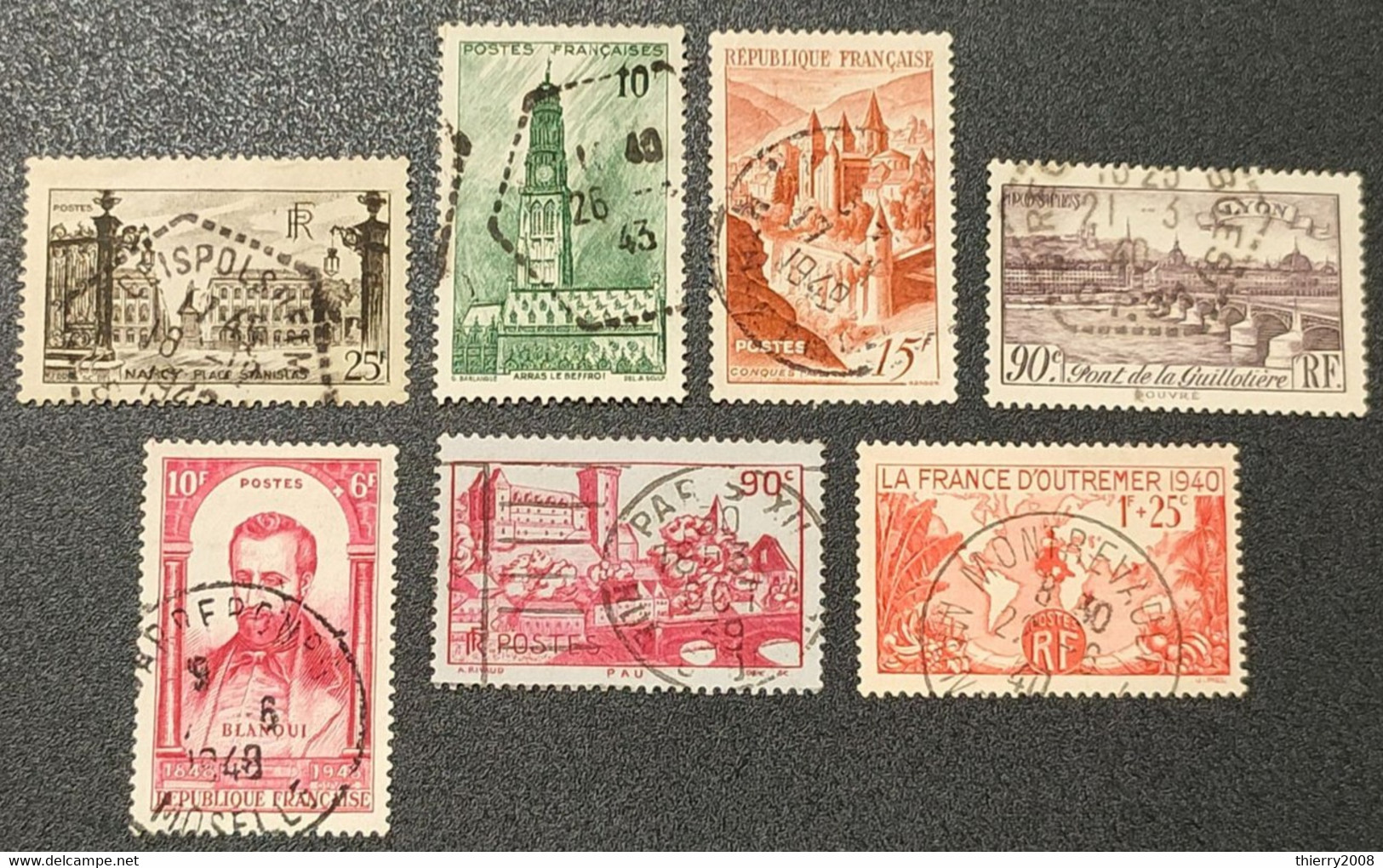 N° 778/567/792/450/800/449/453  Avec Oblitération Cachet à Date D'Epoque  TB - Used Stamps