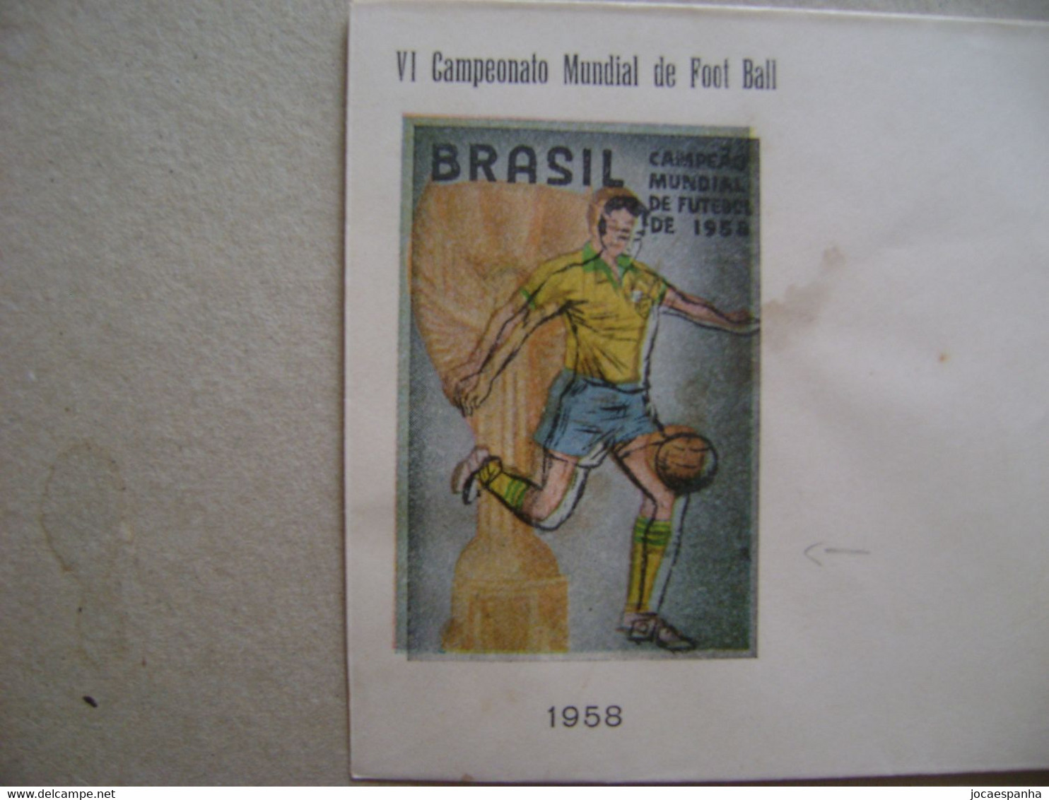 BRAZIL / BRASIL - ENVELOPE TYPE FDC FOOTBALL, SOCCER, WORLD CUP OF 1958 WITH DOUBLE PRINTING IN THE STATE - 1958 – Schweden