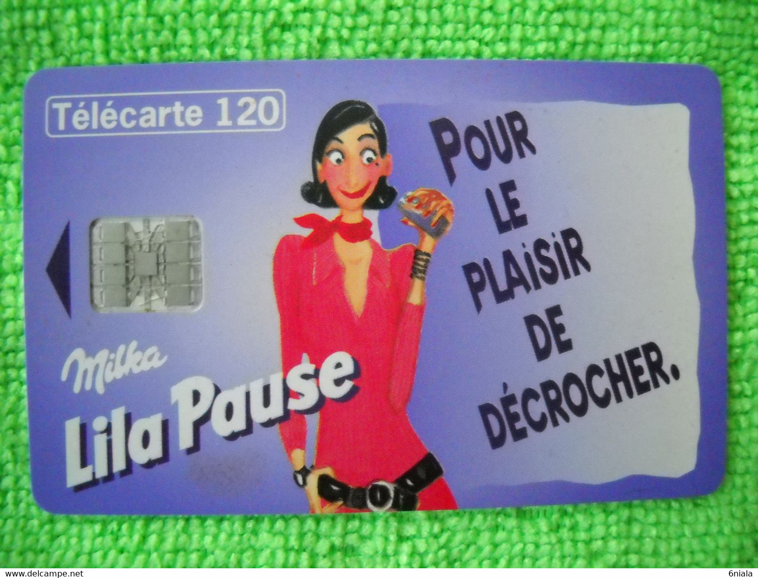 7073 Télécarte Collection MILKA Lila Pause (chocolat) 120u  ( Recto Verso)  Carte Téléphonique - Alimentazioni