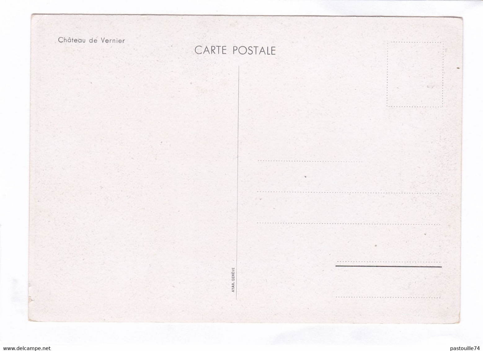 CPSM.  14,5 X 10,3  -  CHATEAU  De  VERNIER - Vernier