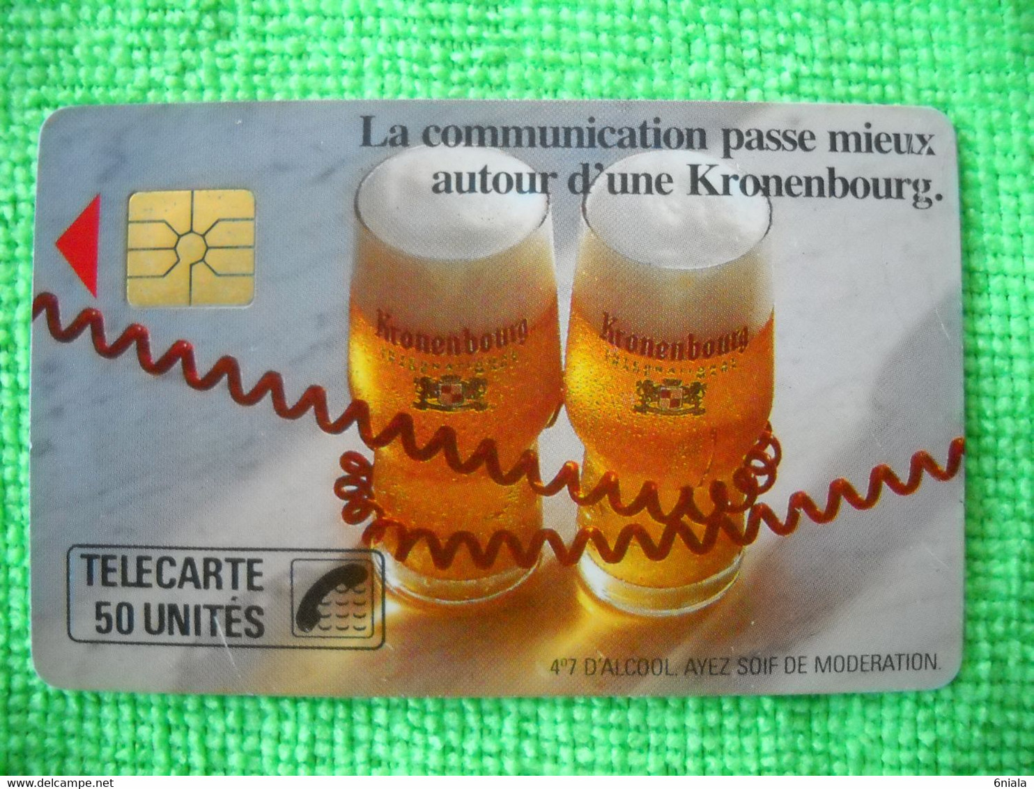 7080 Télécarte Collection Communication  KRONENBOURG  (Boisson) 50u  ( Recto Verso)  Carte Téléphonique - Alimentación
