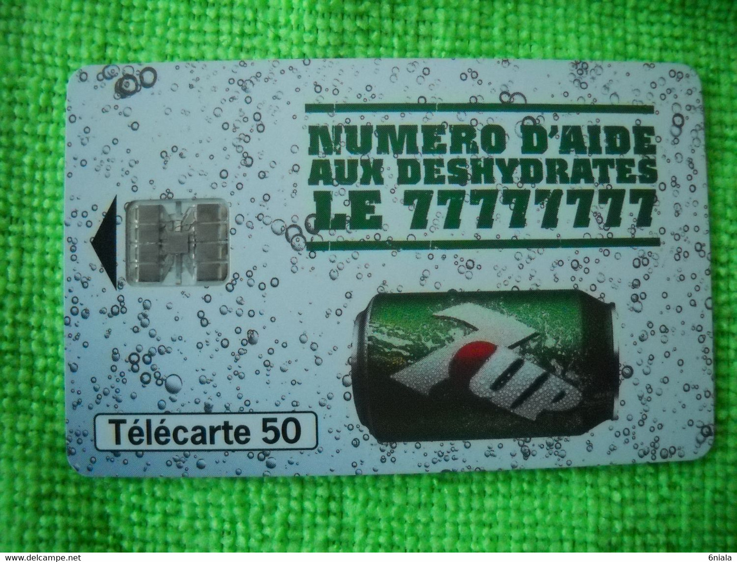 7082 Télécarte Collection 7UP Numéro D'aide Aux Déshydratés SévenUP   (Boisson) 50u  ( Recto Verso)  Carte Téléphonique - Alimentation