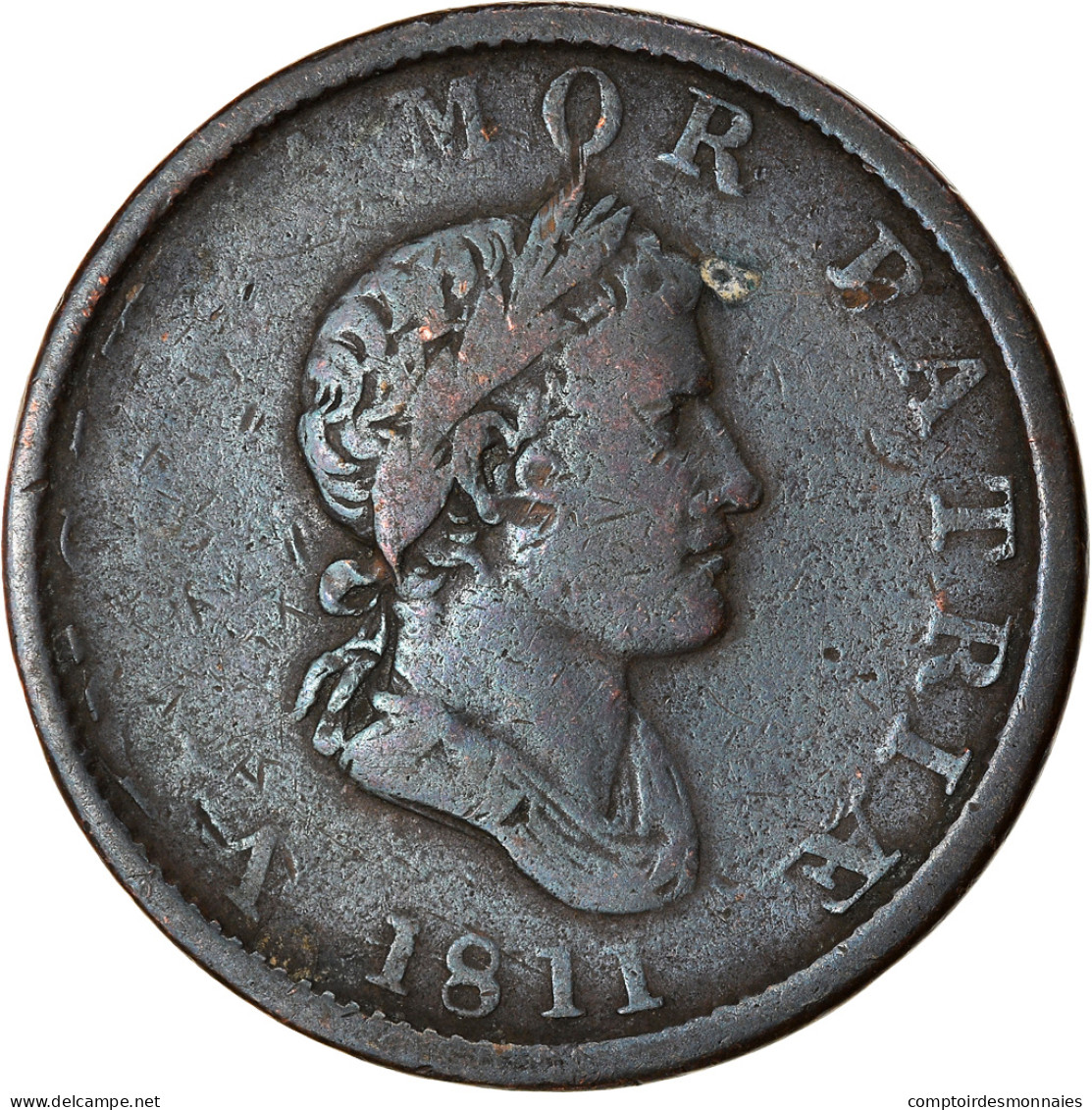 Monnaie, Grande-Bretagne, Essex, British Copper Company, Halfpenny Token, 1811 - Autres & Non Classés