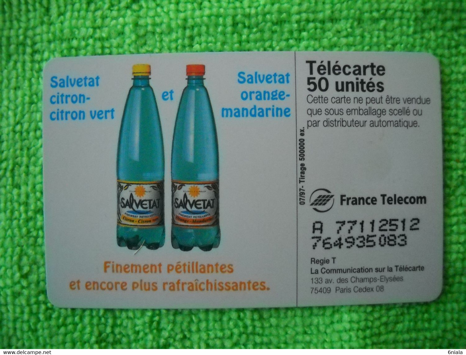 7090 Télécarte Collection LA SALVETAT  (Boisson) (citron Vert Orange Mandarine)  50u  ( Recto Verso)  Carte Téléphonique - Levensmiddelen