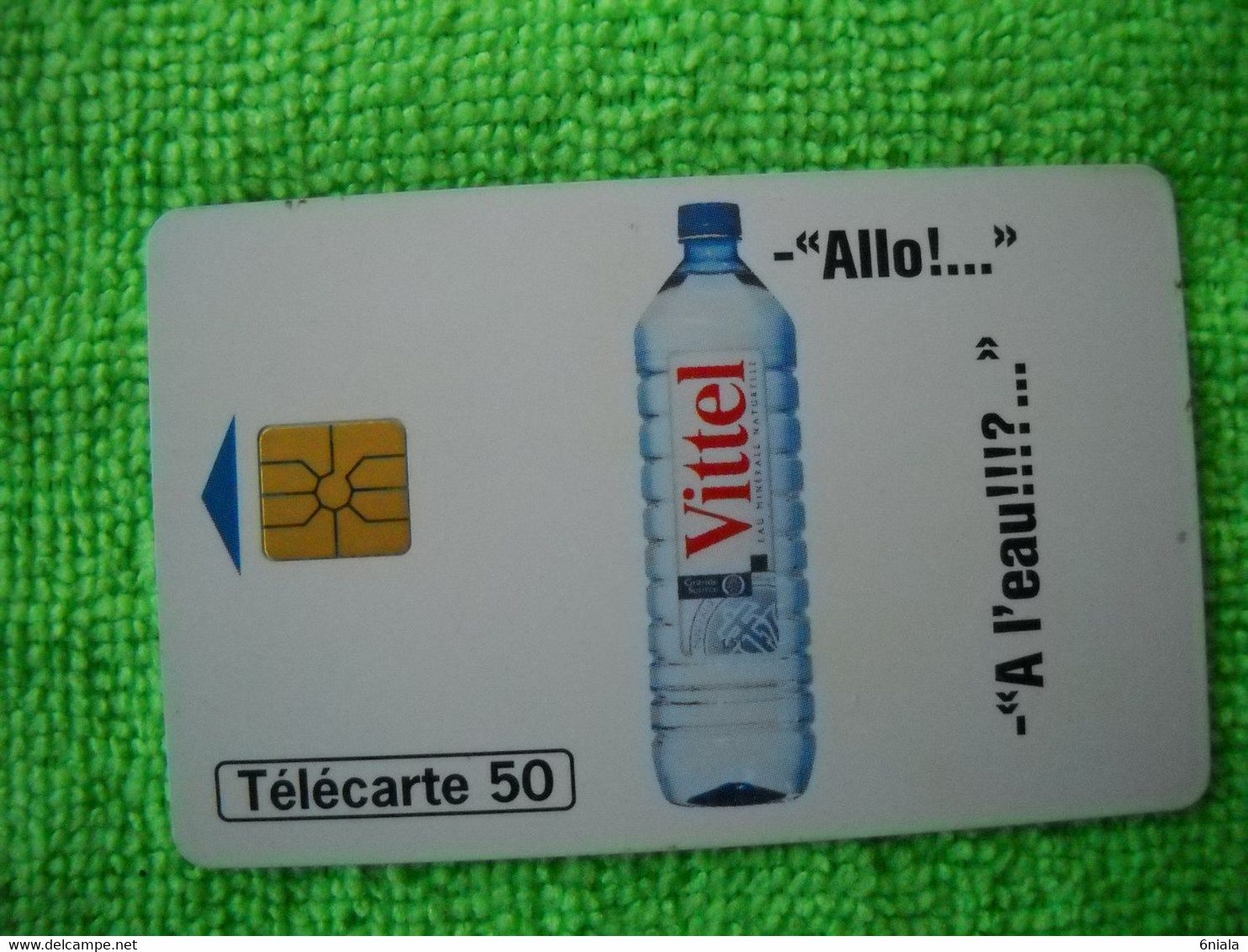 7092 Télécarte Collection Allo!  VITTEL  A L'eau !!!!  (Boisson Eau )   50u  ( Recto Verso)  Carte Téléphonique - Levensmiddelen