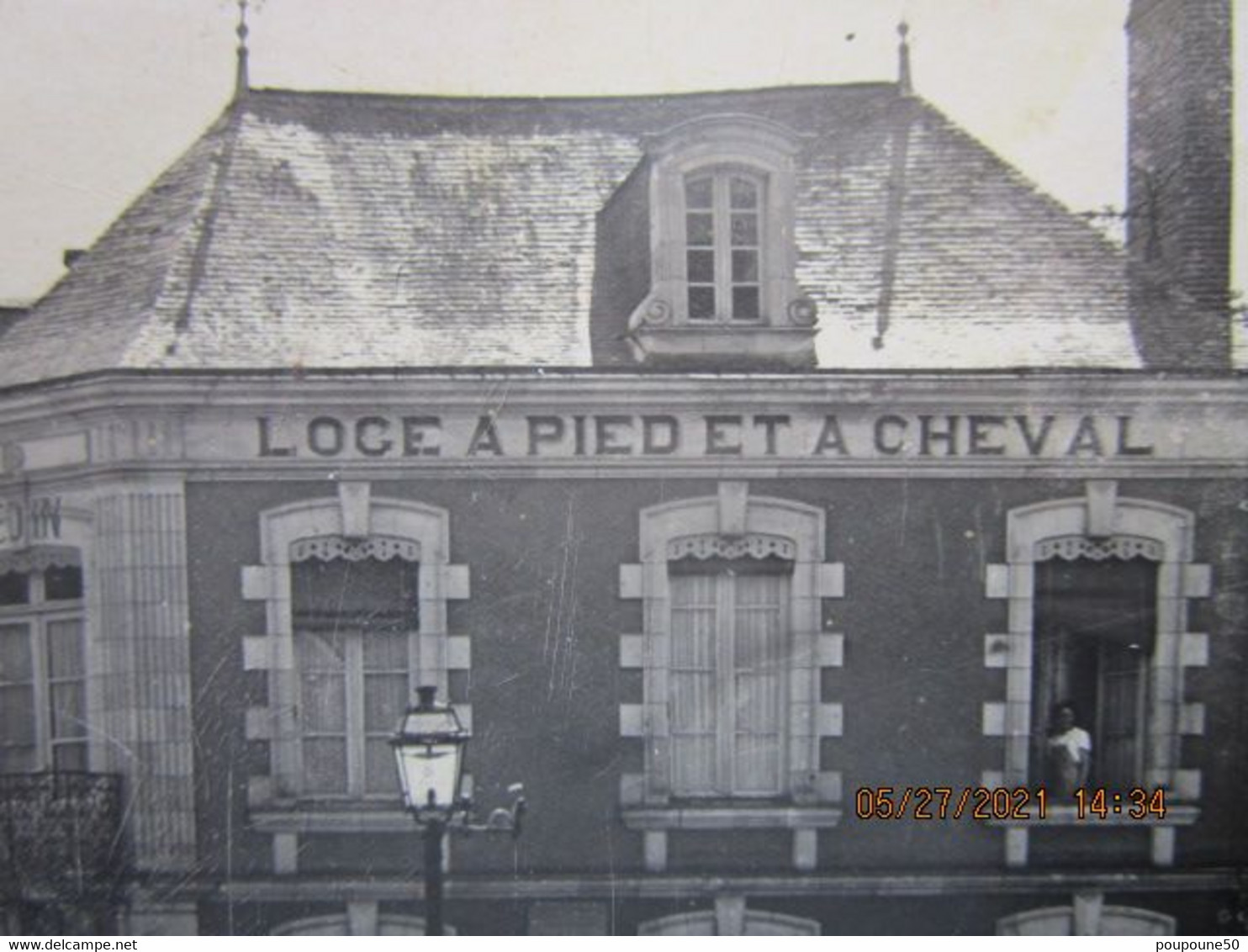 CP 53 Mayenne SAINT DENIS D'ANJOU  Prés Crez En Bouere Route D'Angers Hôtel " Loge à Pied Et à Cheval " Garage Renault - Crez En Bouere