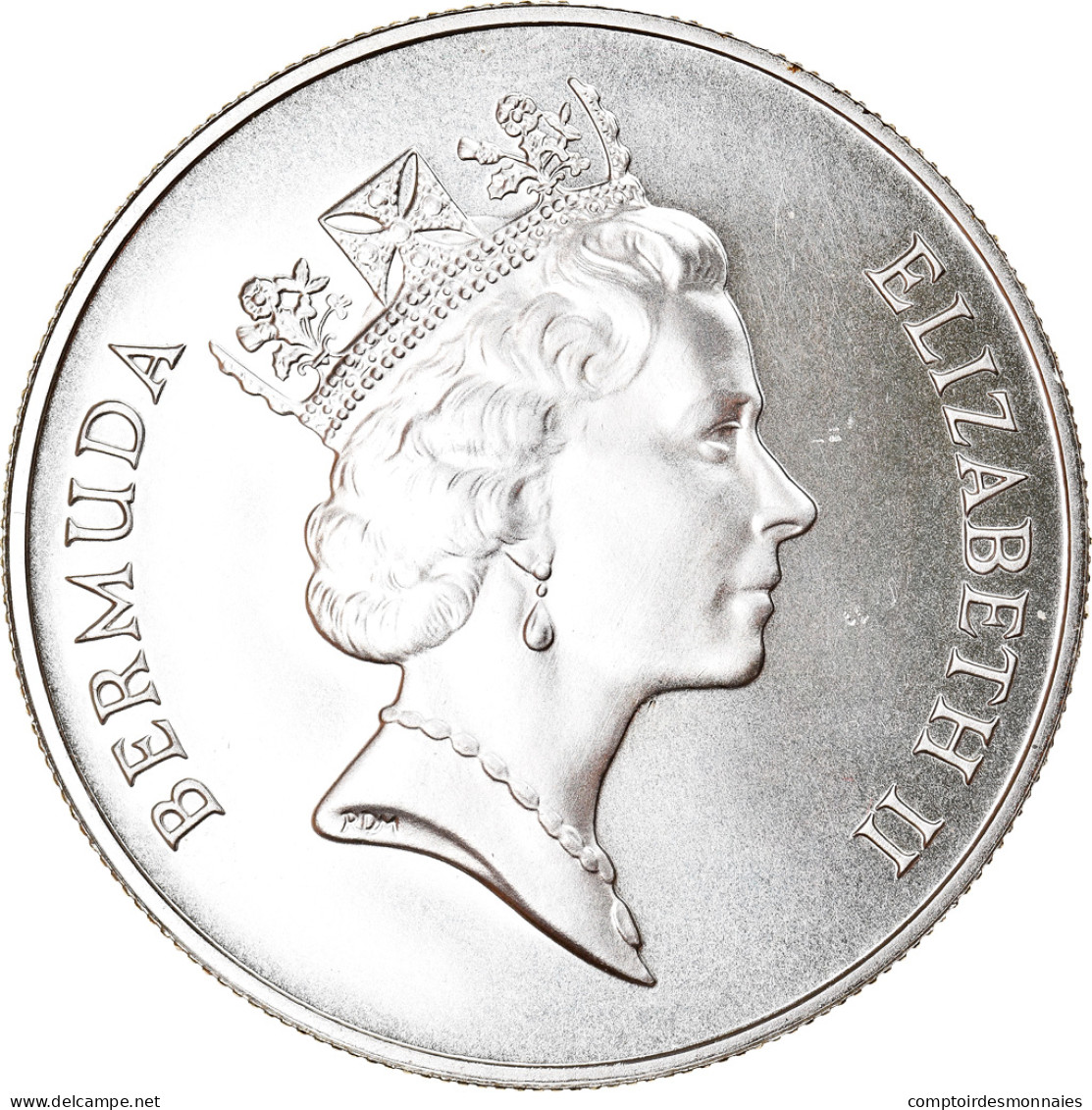 Monnaie, Bermuda, Elizabeth II, Dollar, 1986, SPL, Argent, KM:49a - Bermuda