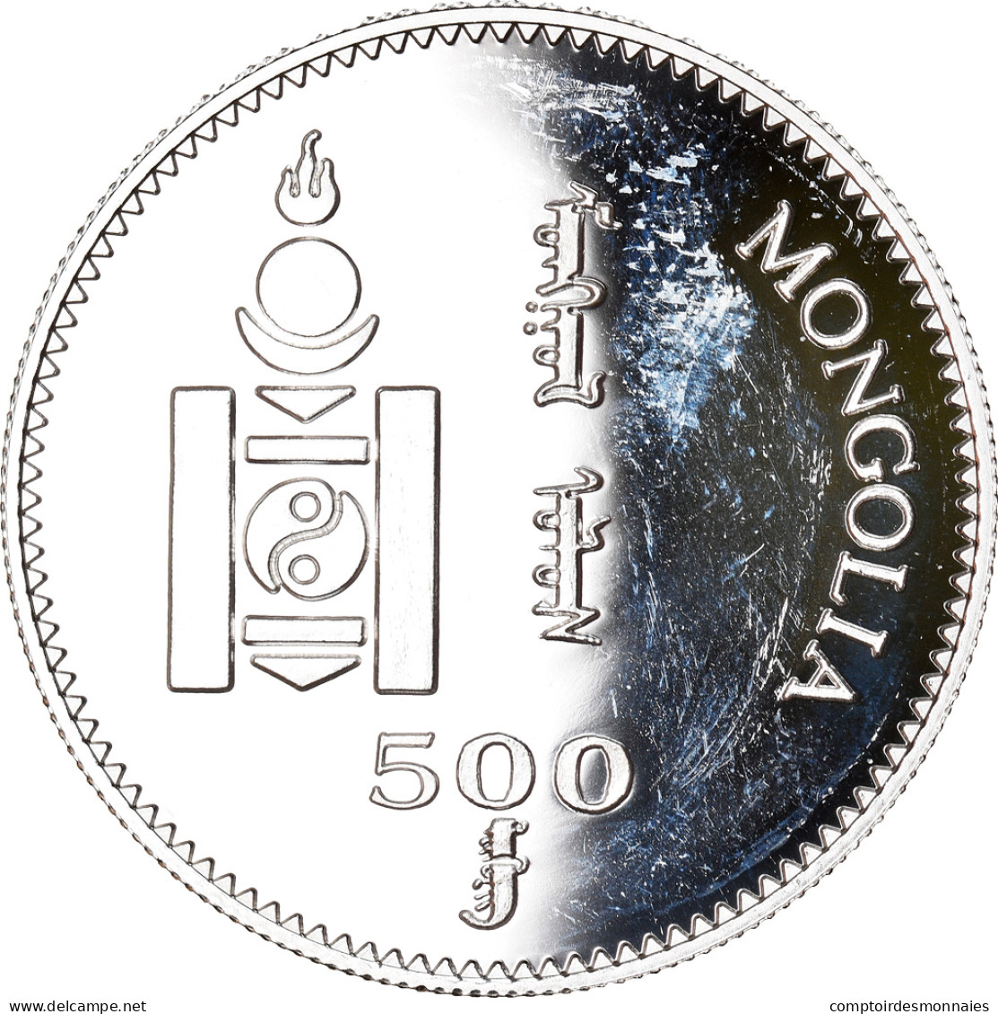 Monnaie, Mongolie, 500 Tugrik, 1998, FDC, Argent, KM:155 - Mongolië