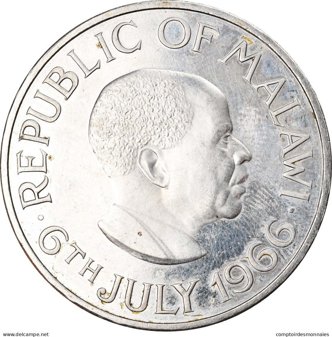 Monnaie, Malawi, Crown, 1966, SUP+, Nickel-brass, KM:5 - Malawi