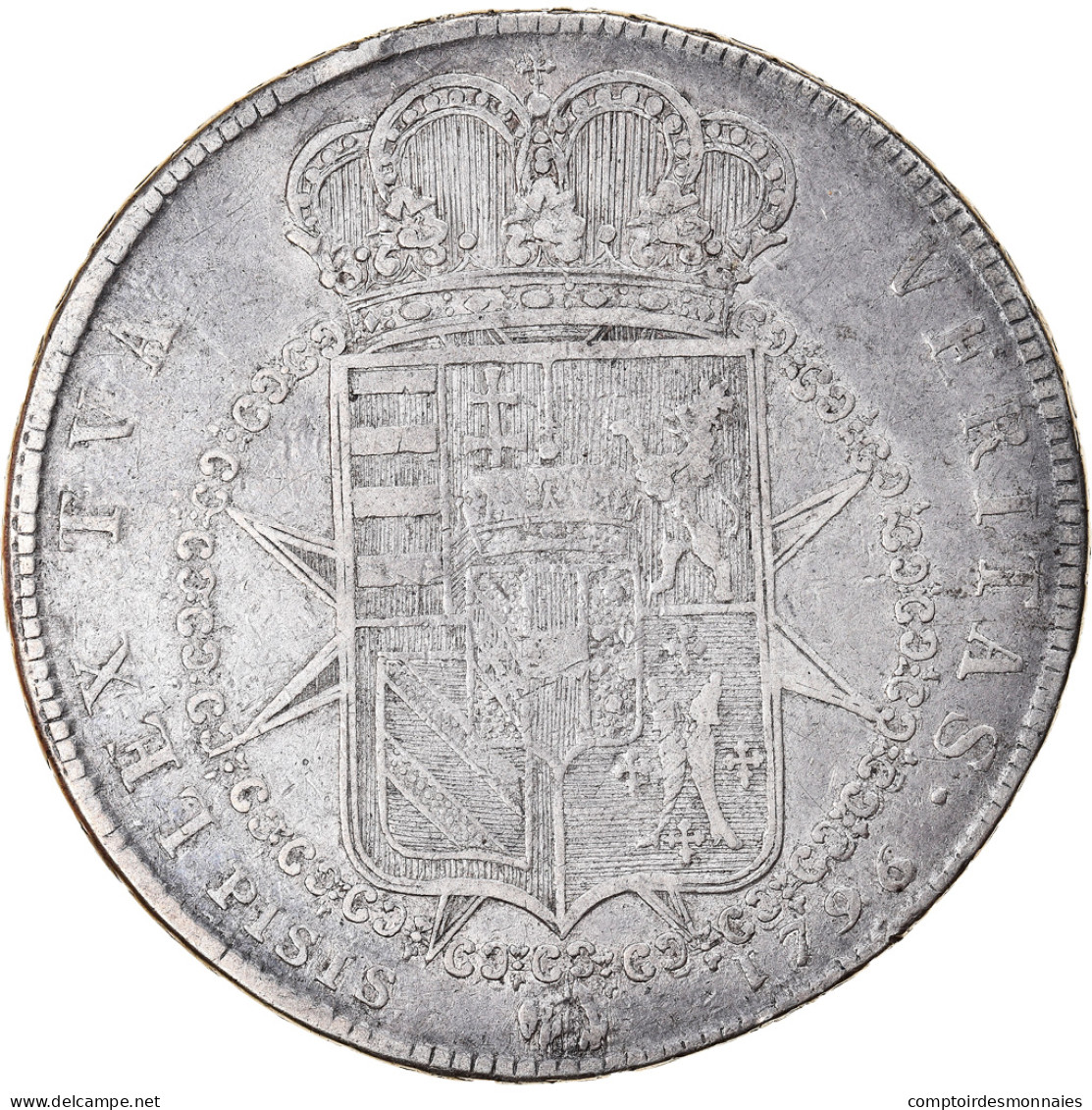 Monnaie, États Italiens, TUSCANY, Ferdinando III, Francescone, 10 Paoli, 1796 - Tuscan