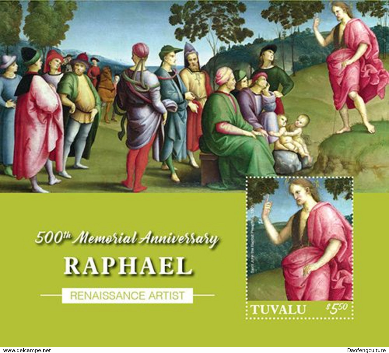 Tuvalu 2020 Paintings Of Raphael ,art   1202104 - Tuvalu