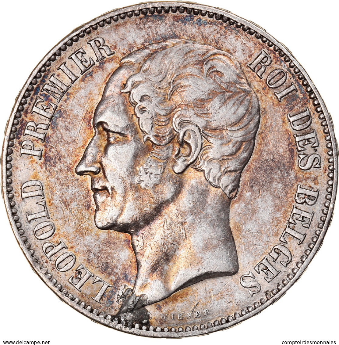 Monnaie, Belgique, Leopold I, 5 Francs, 1853, SUP+, Argent, KM:2.1 - 5 Francs