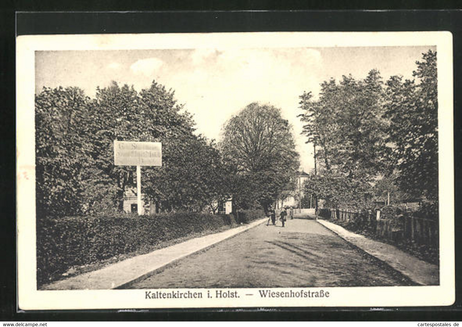 AK Kaltenkirchen, Blick Auf Die Wiesenhofstrasse - Kaltenkirchen