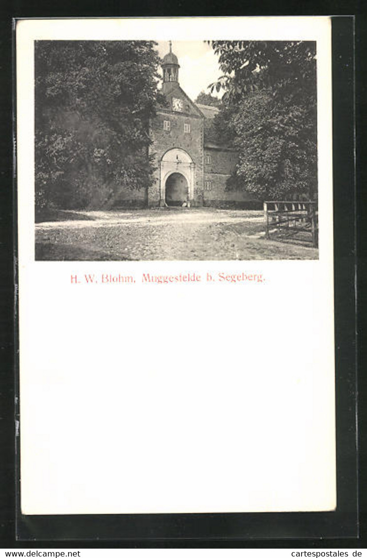 AK Muggesfelde B. Segeberg, Schloss-Gut H. W. Blohm - Bad Segeberg