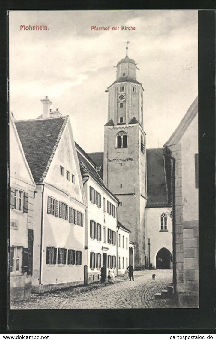 AK Monheim, Pfarrhof Mit Kirche - Monheim