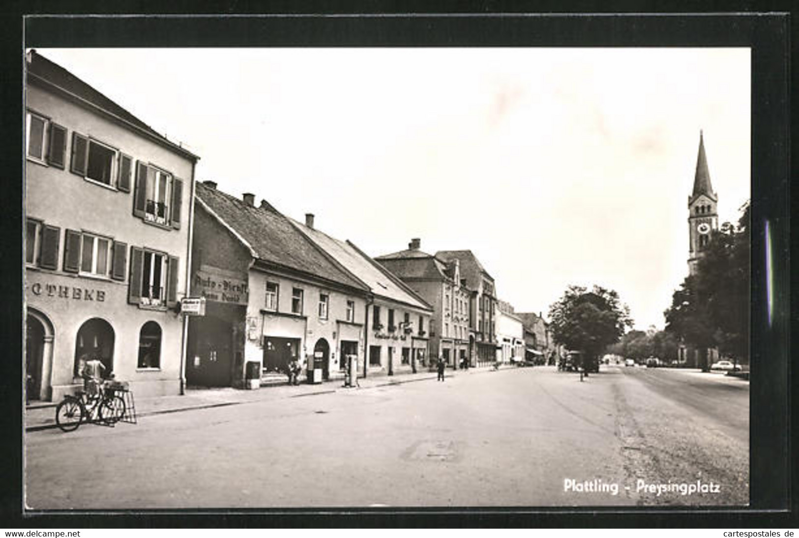 AK Plattling, Blick Auf Den Preysingplatz - Plattling