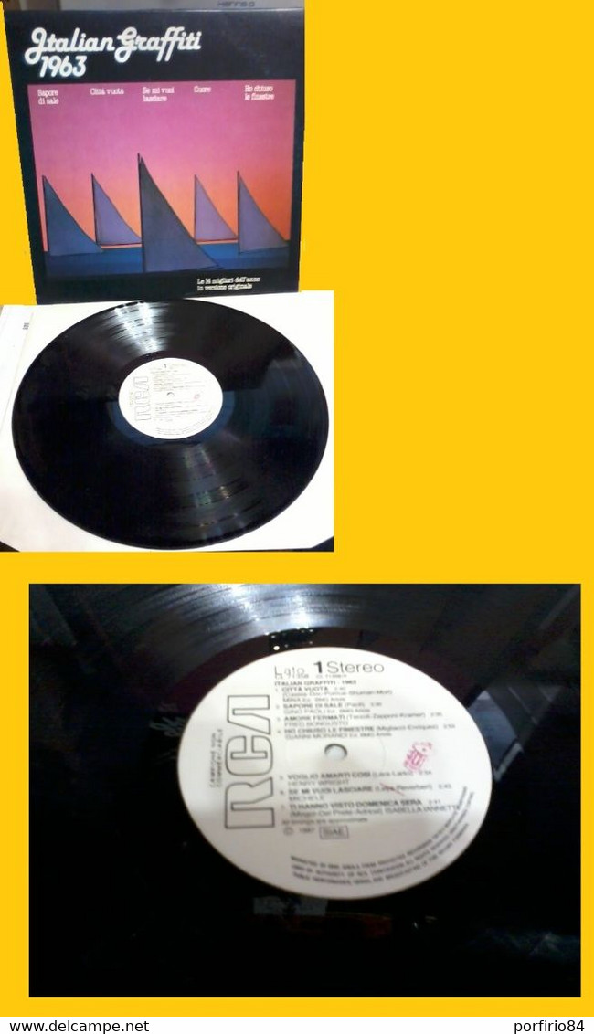 AAVV ITALIAN GRAFFITI 1963 LP PROMO DEL 1987 - LABEL BIANCA - MINT - Autres - Musique Italienne