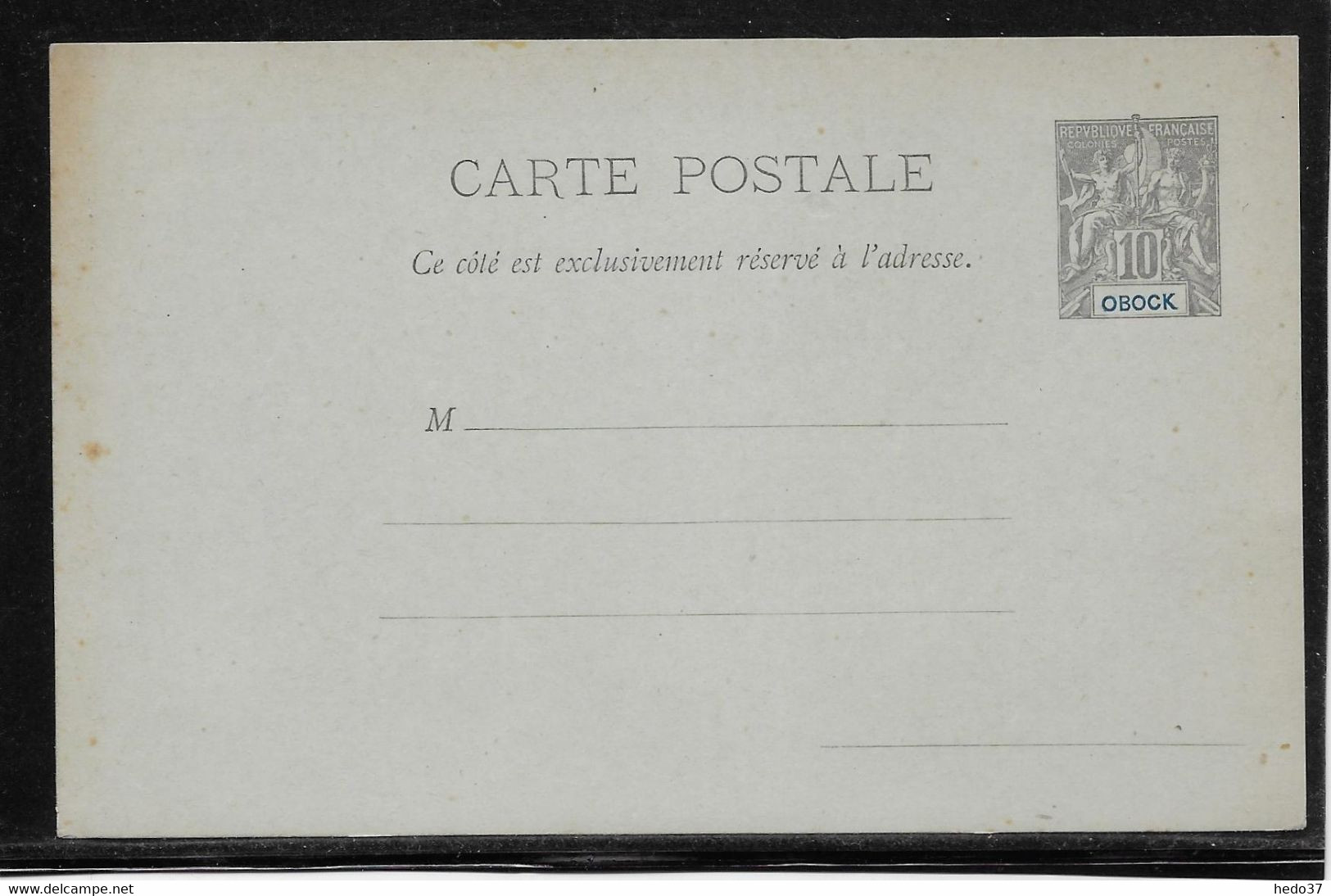 Obock - Entiers Postaux Acep CP 6 - * Au Dos - TB - Covers & Documents