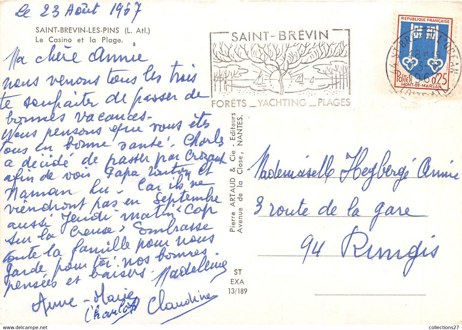 44-SAINT-BREVIN-LES-PINS- LE CASINO ET LA PLAGE - Saint-Brevin-les-Pins
