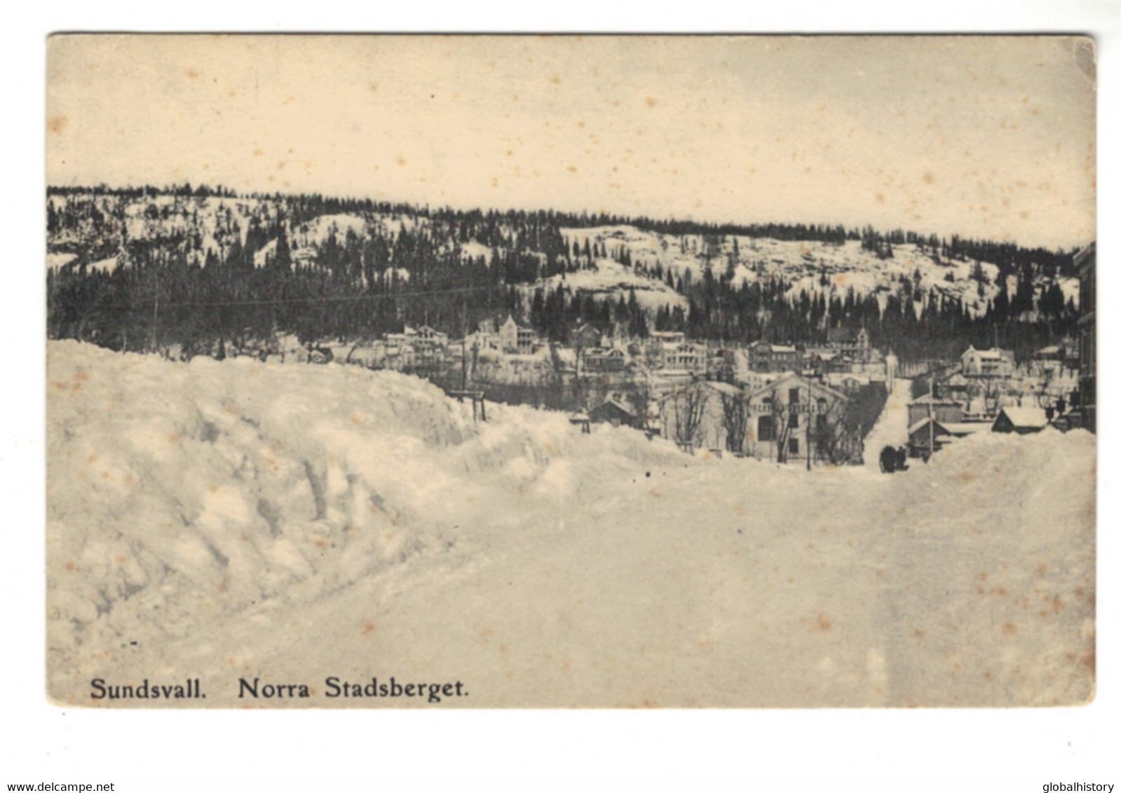 DG1968 - SWEDEN - SUNDSVALL - NORRA STADSBERGET - PANORAMA - SNOW SCENE 2nd Condition - Zweden