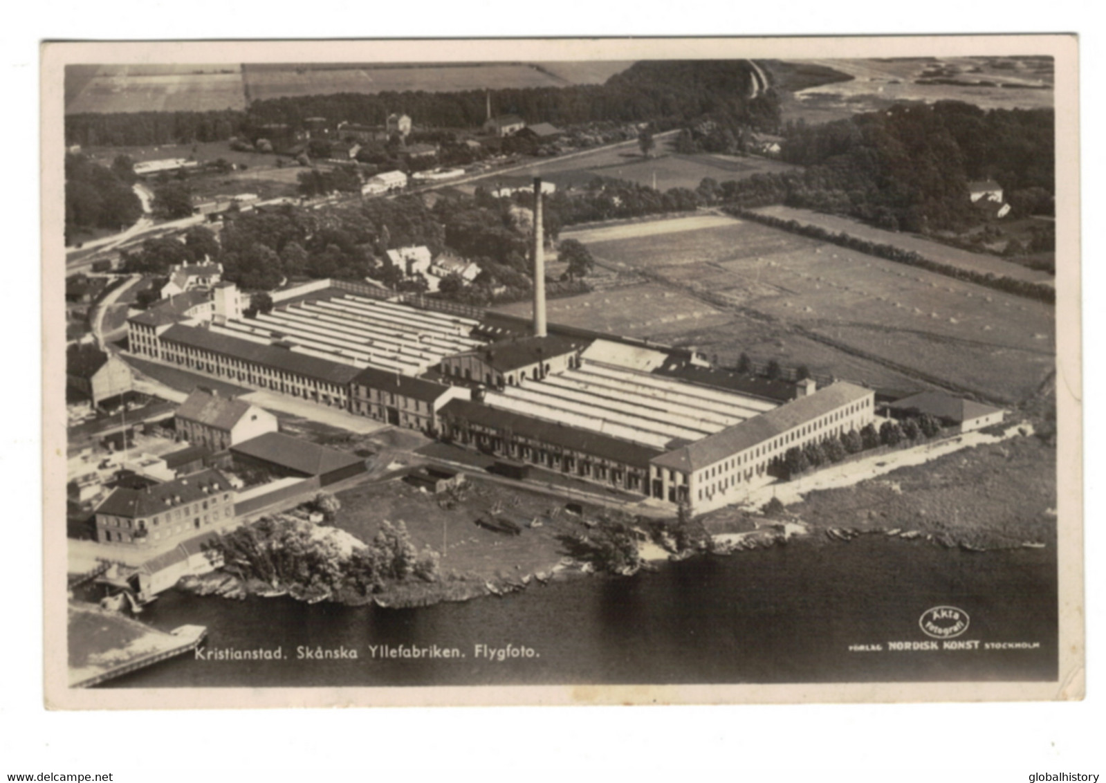 DG1976- SWEDEN - KRISTIANSTAD - SKÅNSKA YLLEFABRIKEN - FLYGFOTO - AERIAL PHOTO - Zweden