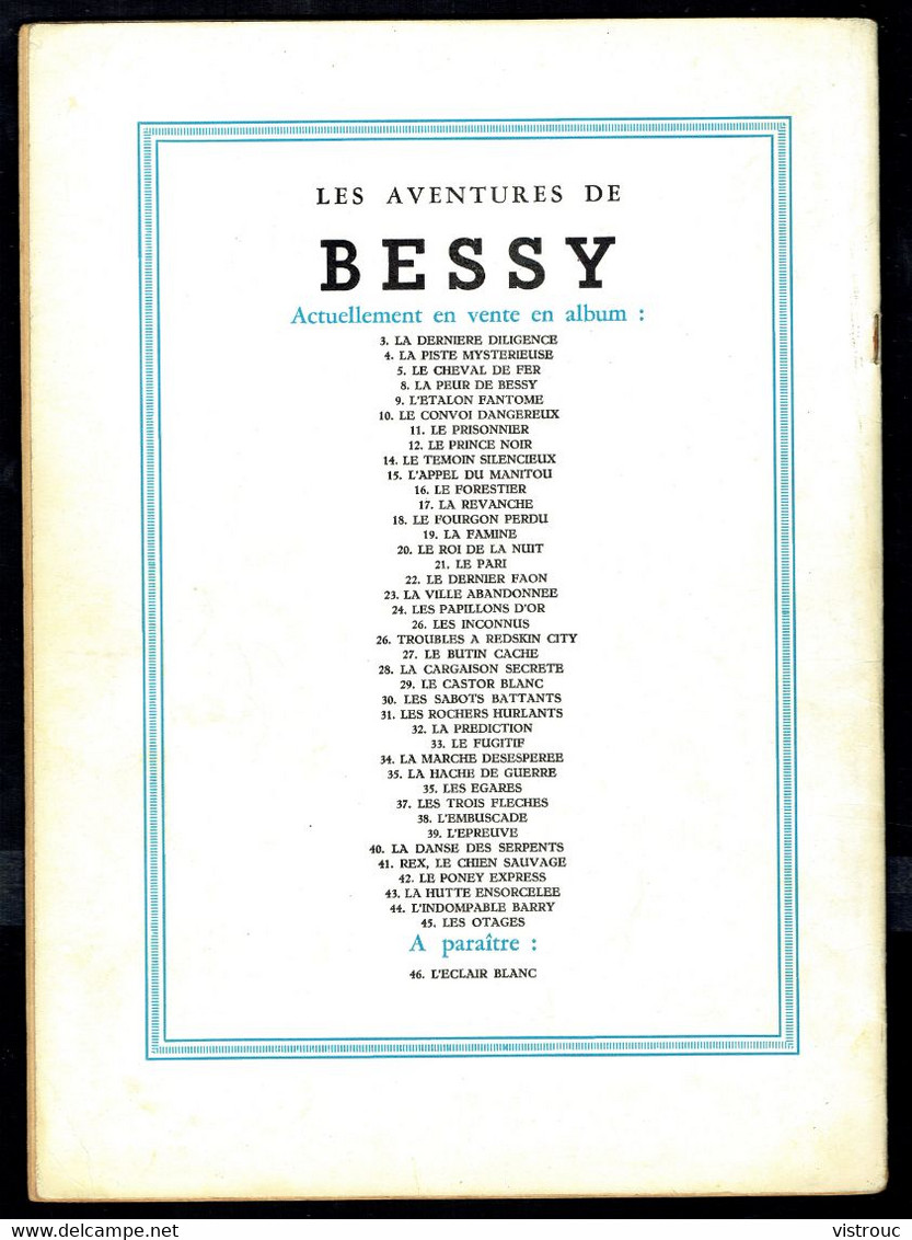 BESSY - N° 45 -  "LES OTAGES" De WIREL - Edition O. ERASME - Bruxelles. - Bessy