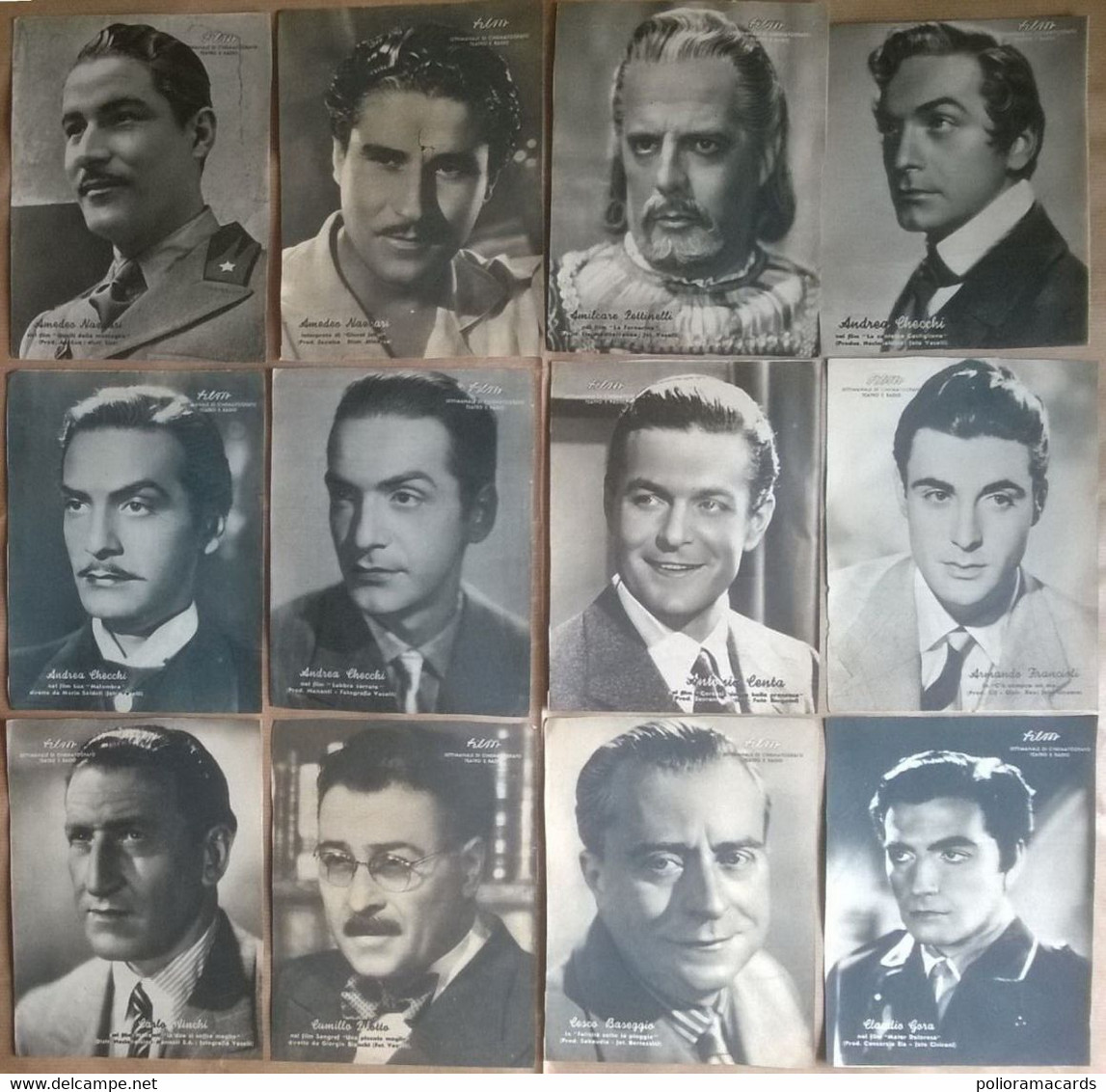 58 Ritagli Attori Da Rivista Di Film Cinema Teatro Radio - Collezione Privata - Pictures