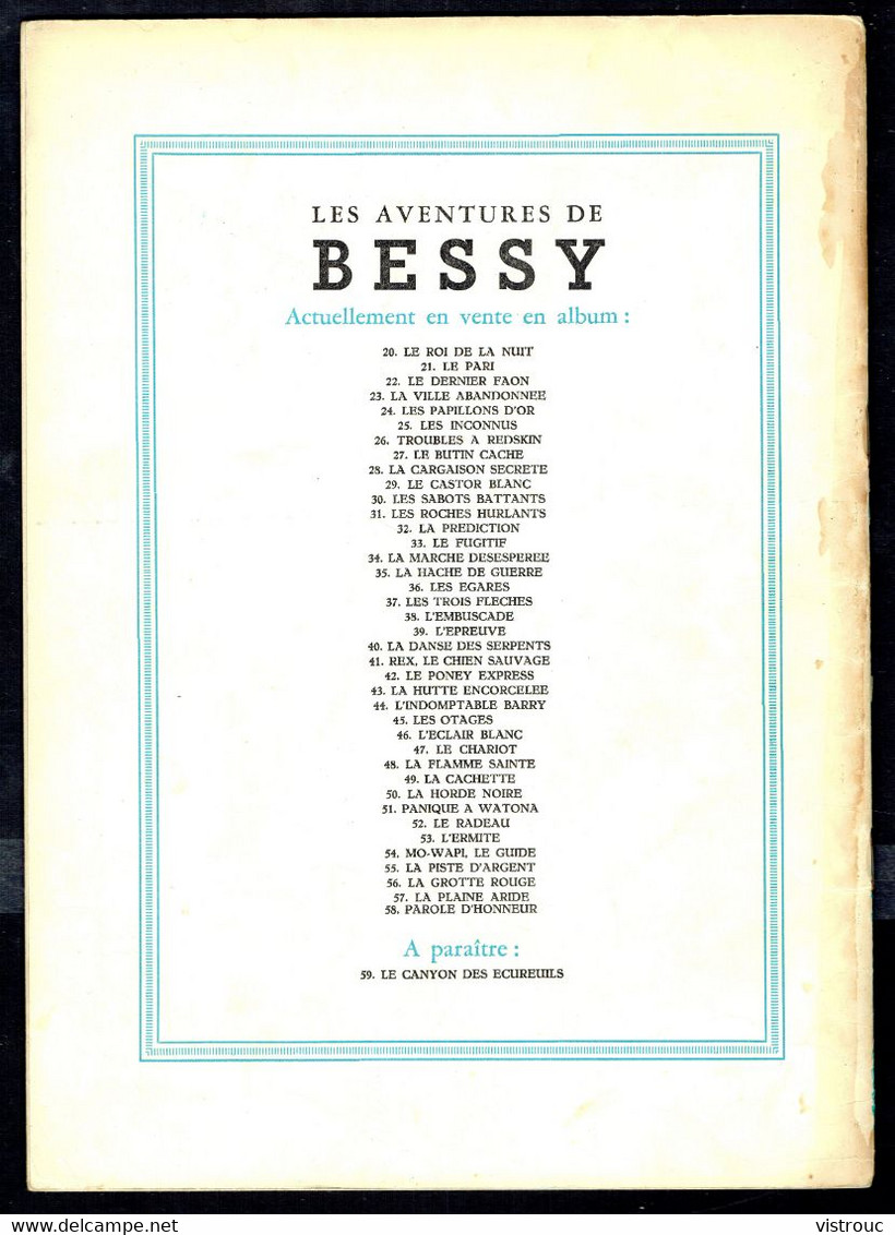 BESSY - N° 58 -  "PAROLE D'HONNEUR" De WIREL - Edition O. ERASME - Bruxelles. - Bessy