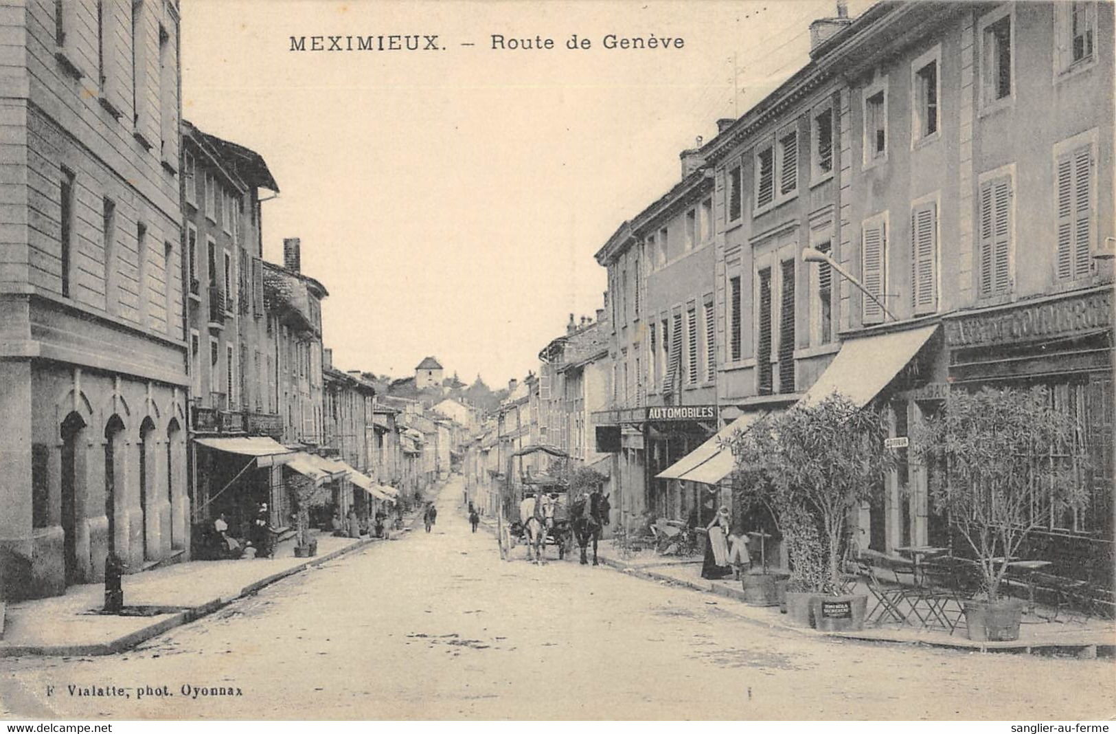 CPA 01 MEXIMIEUX ROUTE DE GENEVE - Ohne Zuordnung