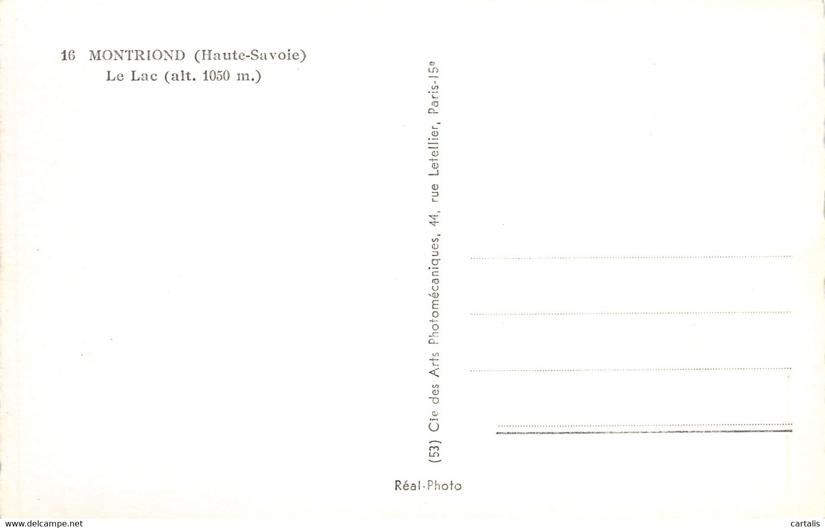 74-MONTRIOND-N°C-3675-D/0153 - Other & Unclassified