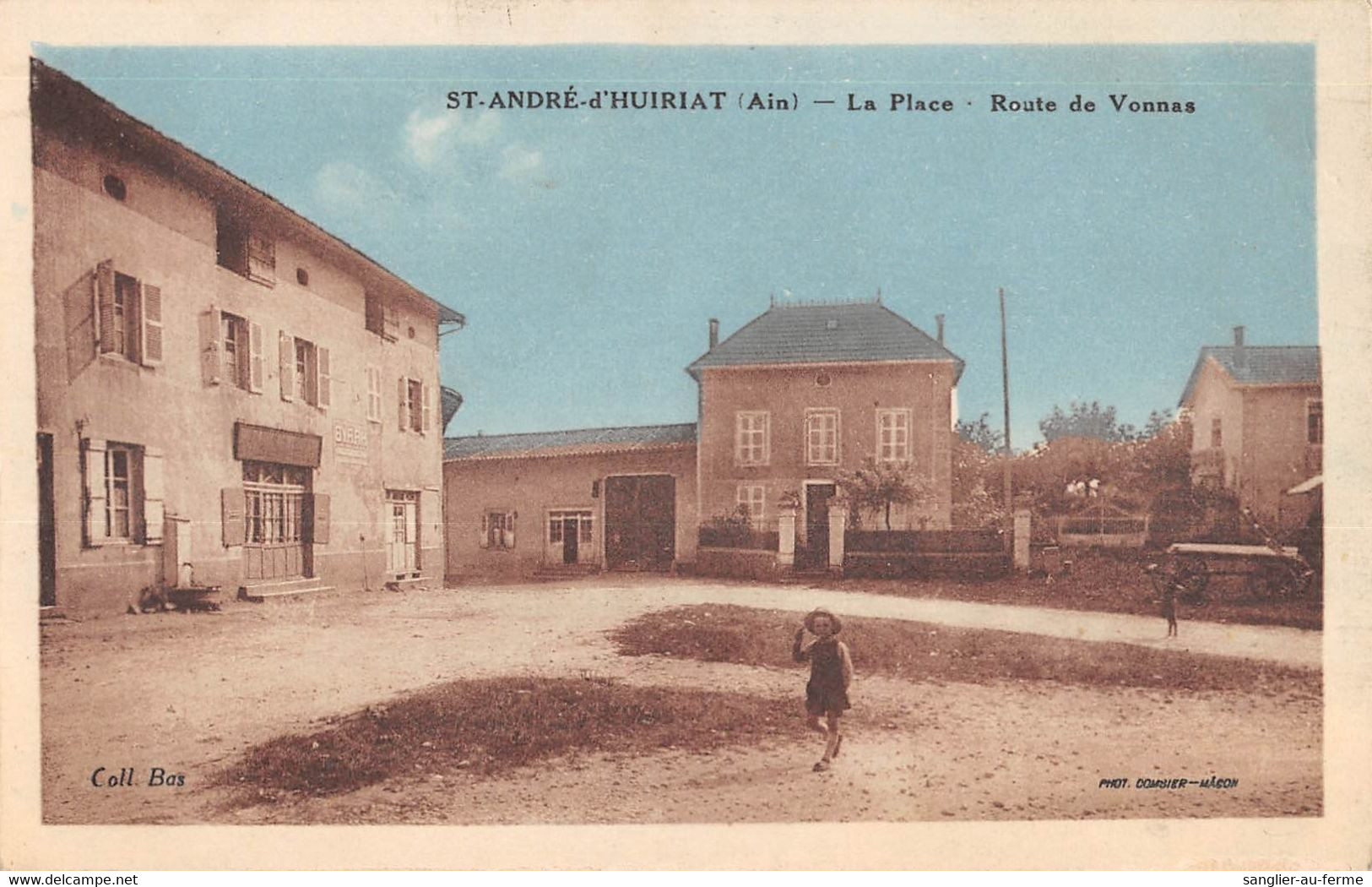 CPA 01 SAINT ANDRE D'HUIRIAT LA PLACE ROUTE DE VONNAS (cliché Pas Courant - Ohne Zuordnung