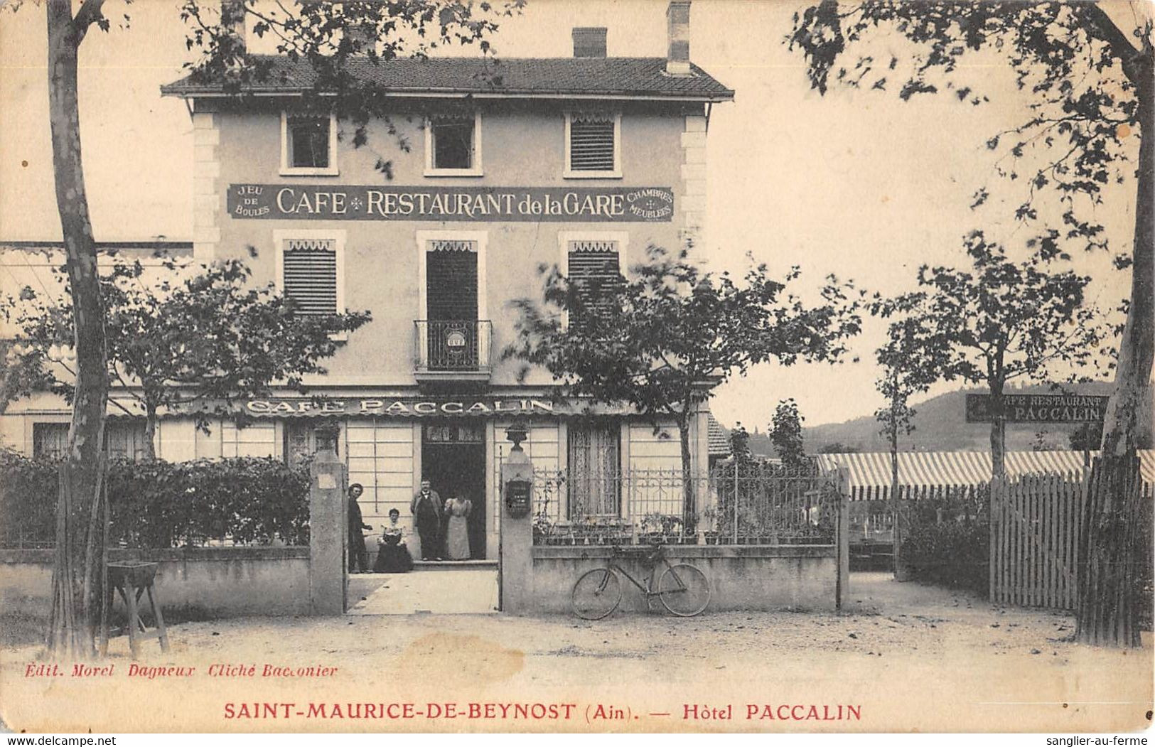 CPA 01 SAINT MAURICE DE BEYNOST HOTEL PACCALIN - Ohne Zuordnung