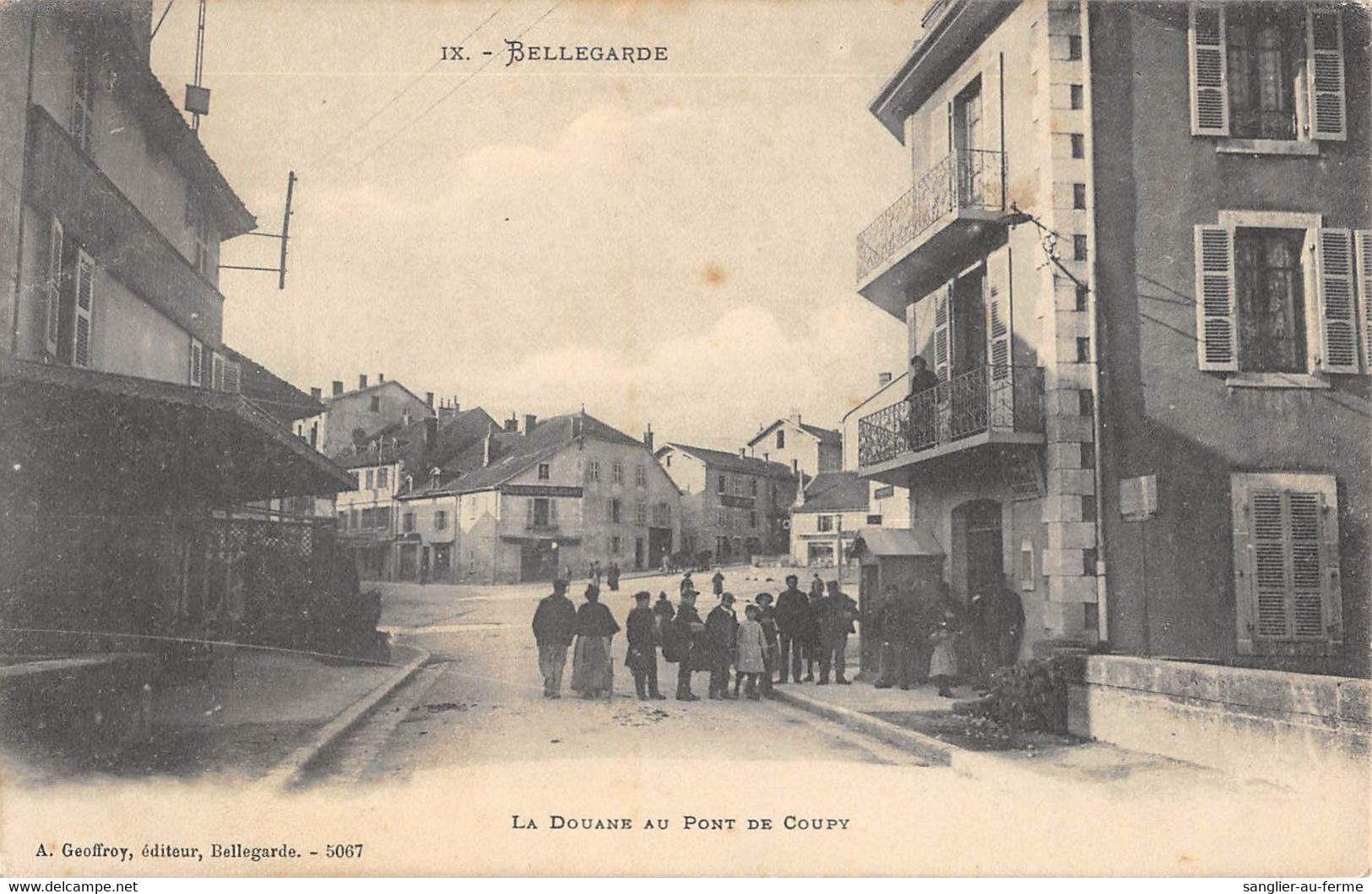 CPA 01 BELLEGARDE LA DOUANE AU PONT DE COUPY - Bellegarde-sur-Valserine