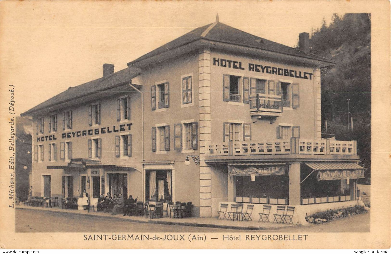 CPA 01 SAINT GERMAIN DE JOUX HOTEL REYGROBELLET - Ohne Zuordnung