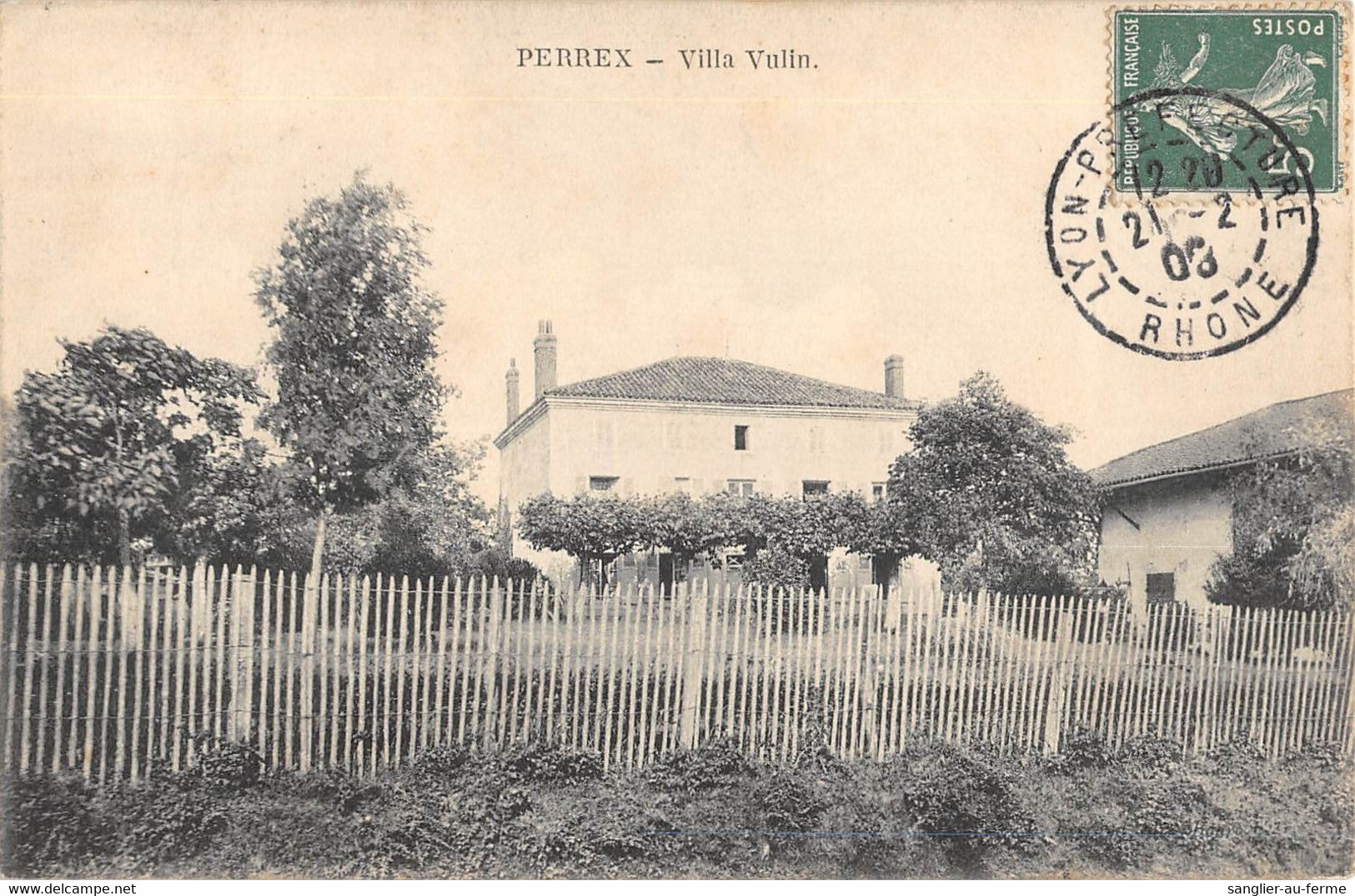 CPA 01 PERREX VILLA VULIN (cliché Pas Courant - Non Classés