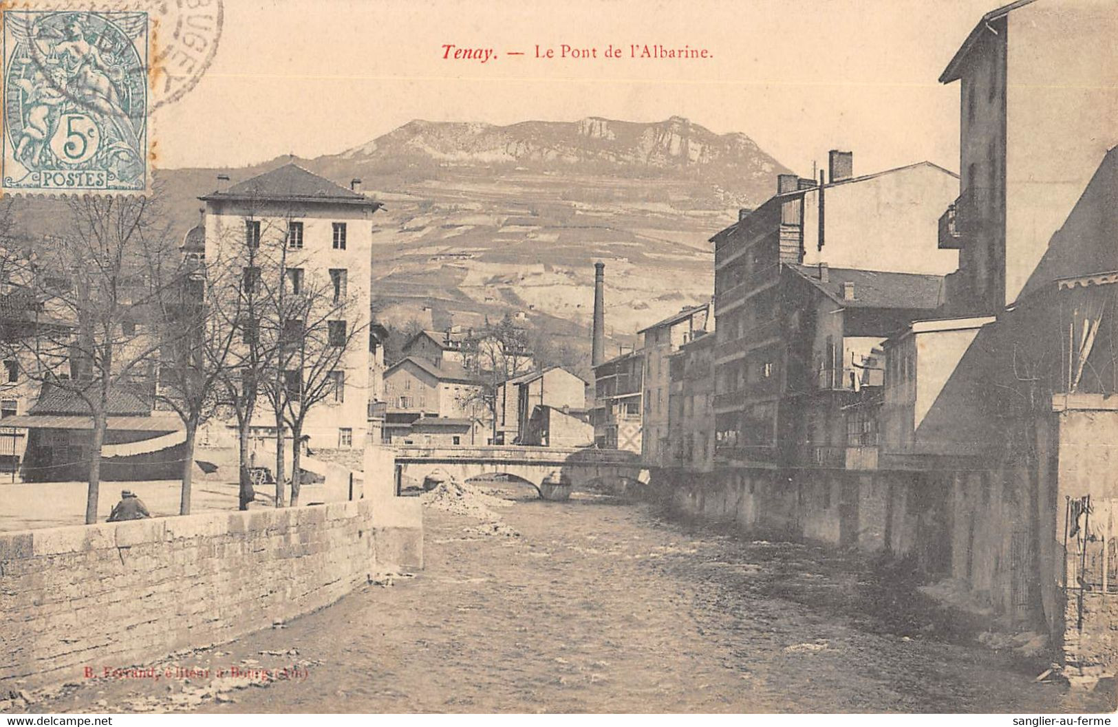 CPA 01 TENAY PONT DE L'ALBARINE - Non Classés