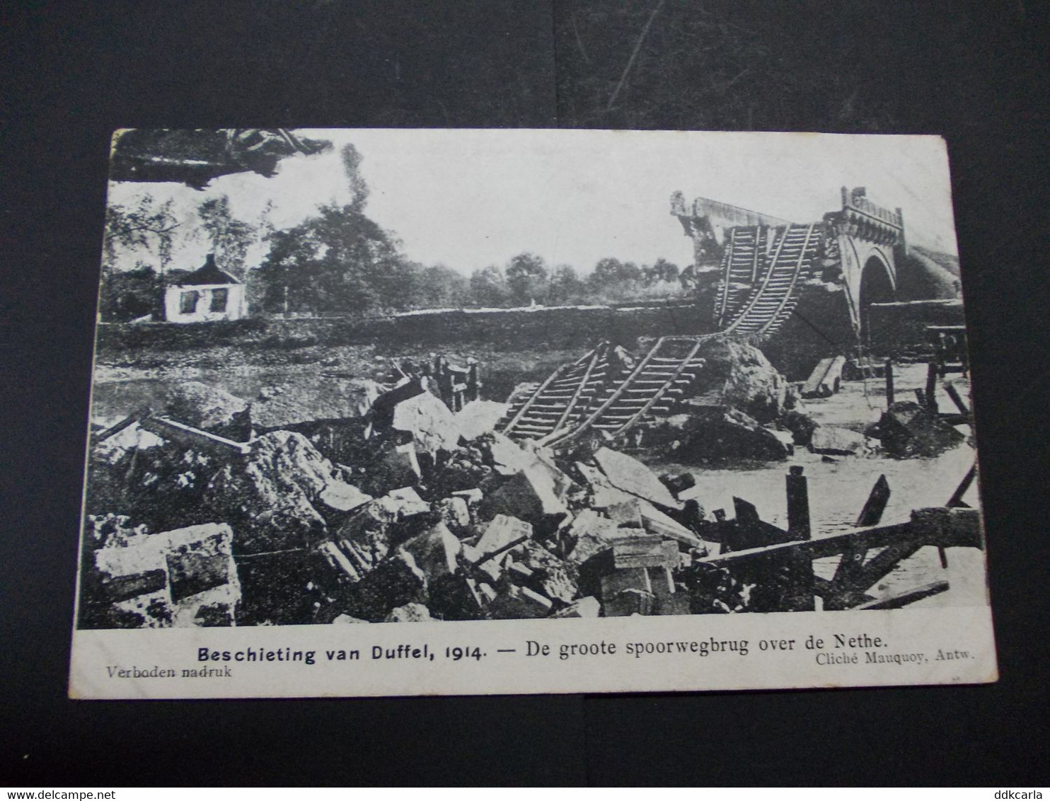 Duffel - Beschieting Van Duffel 1914 - De Groote Spoorwegbrug Over De Nethe - Duffel