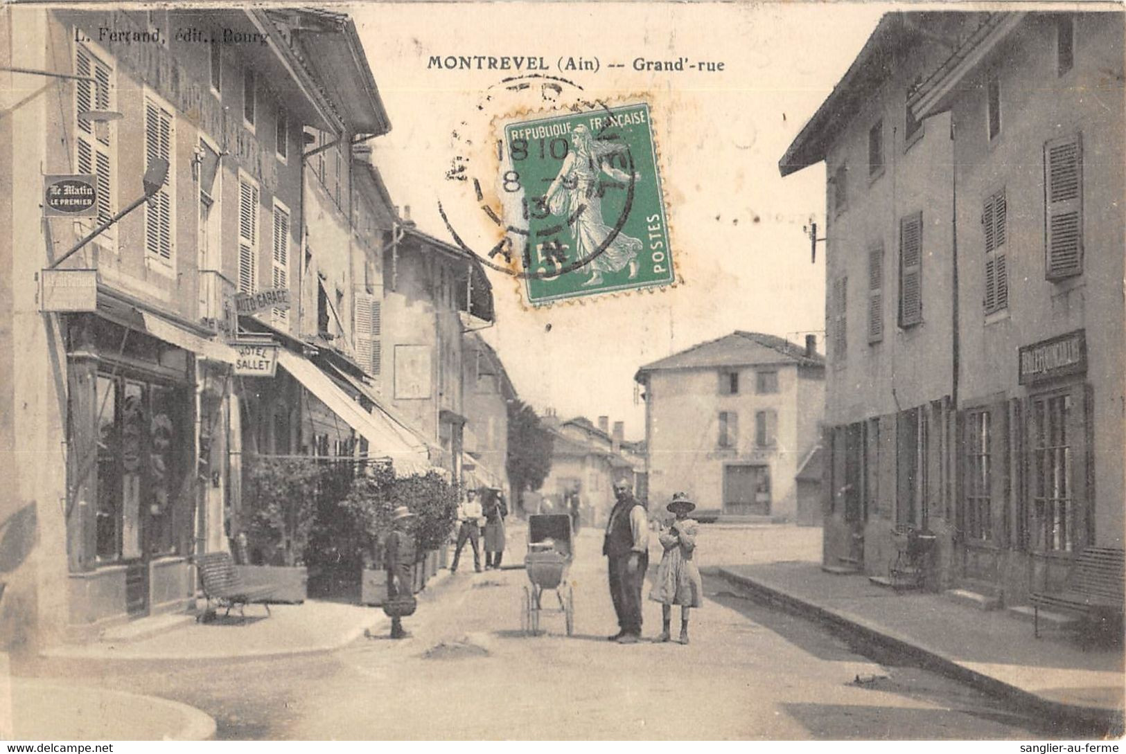 CPA 01 MONTREVEL GRAND RUE - Ohne Zuordnung