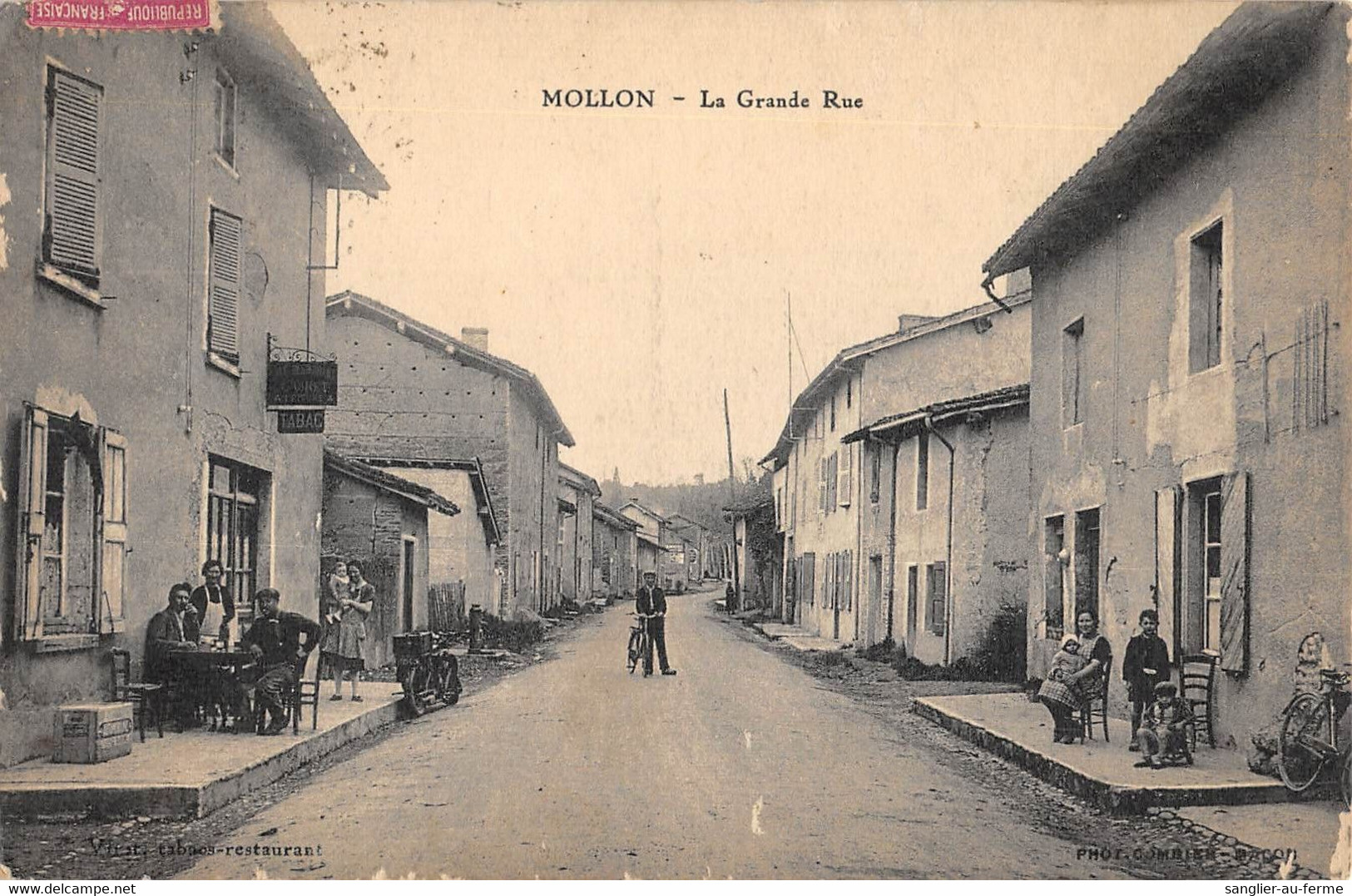 CPA 01 MOLLON LA GRANDE RUE - Ohne Zuordnung