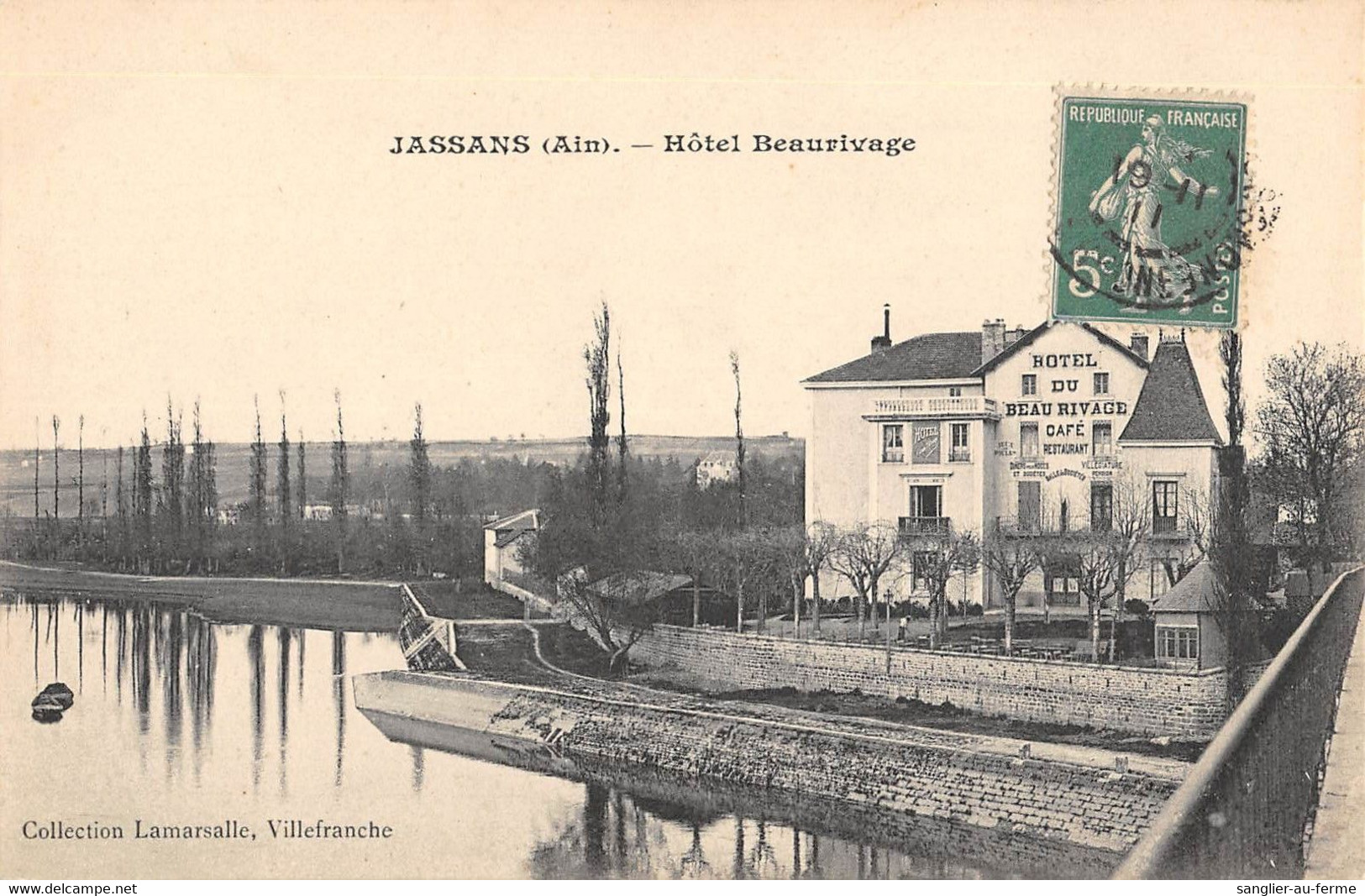 CPA 01 JASSANS HOTEL BEAU RIVAGE - Non Classés